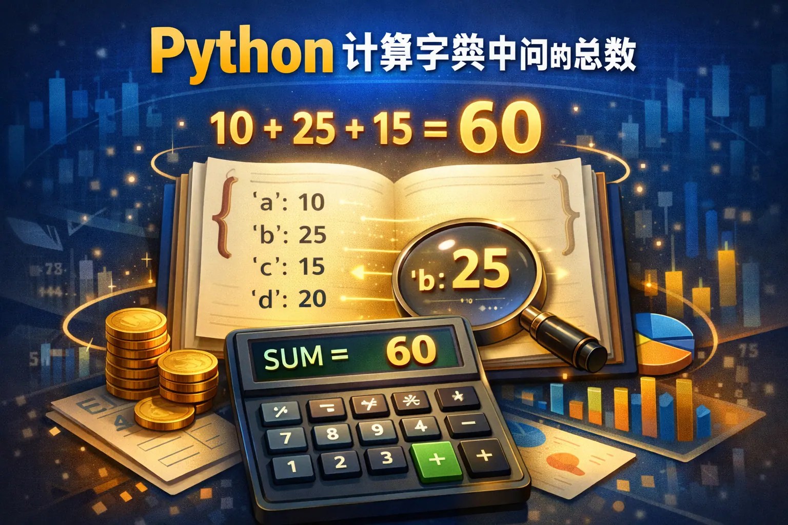 python 计算字典中间的总数