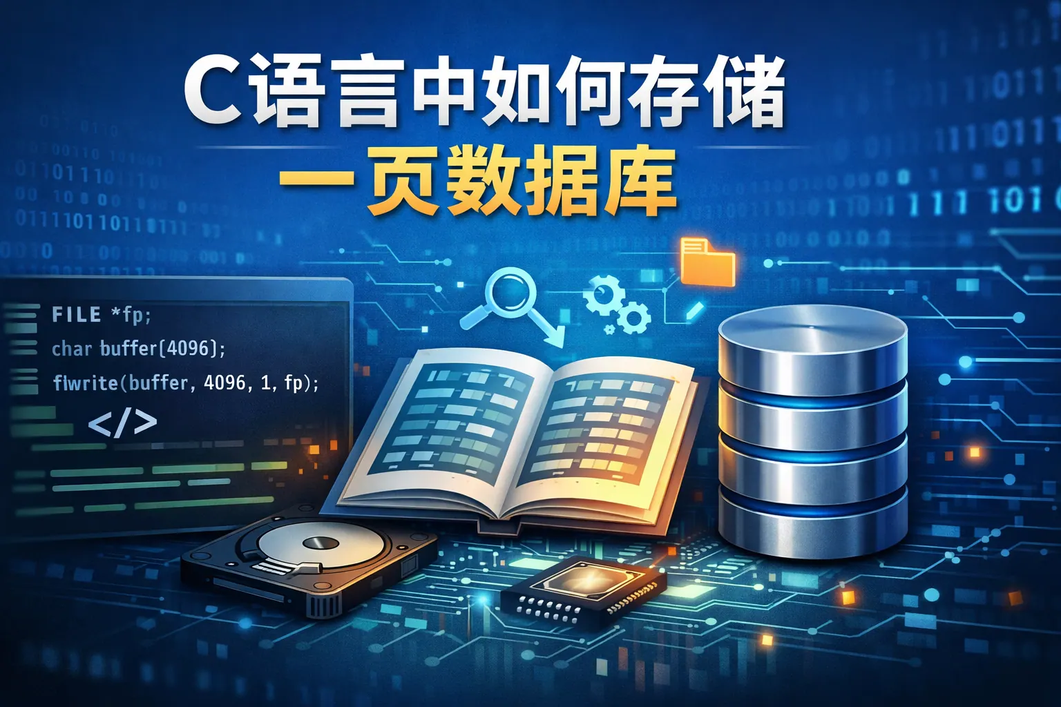 c语言中如何存储一页数据库