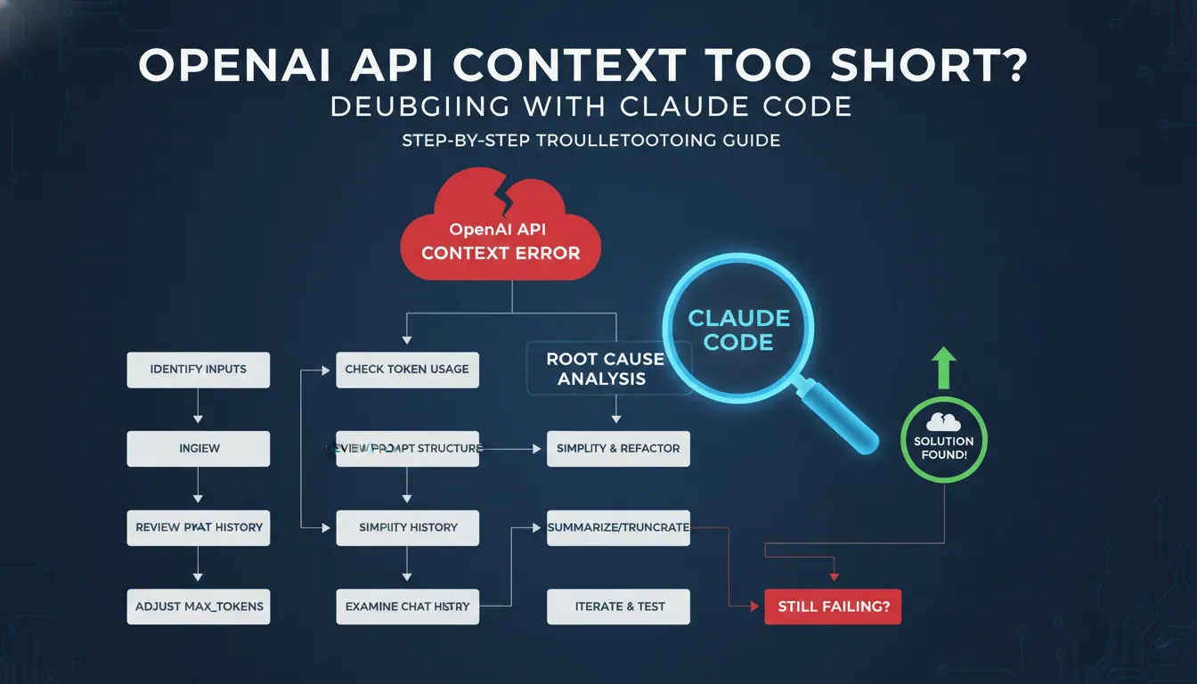 OpenAI API 报上下文不够时怎么让 Claude Code 定位根因？一步步排查思路