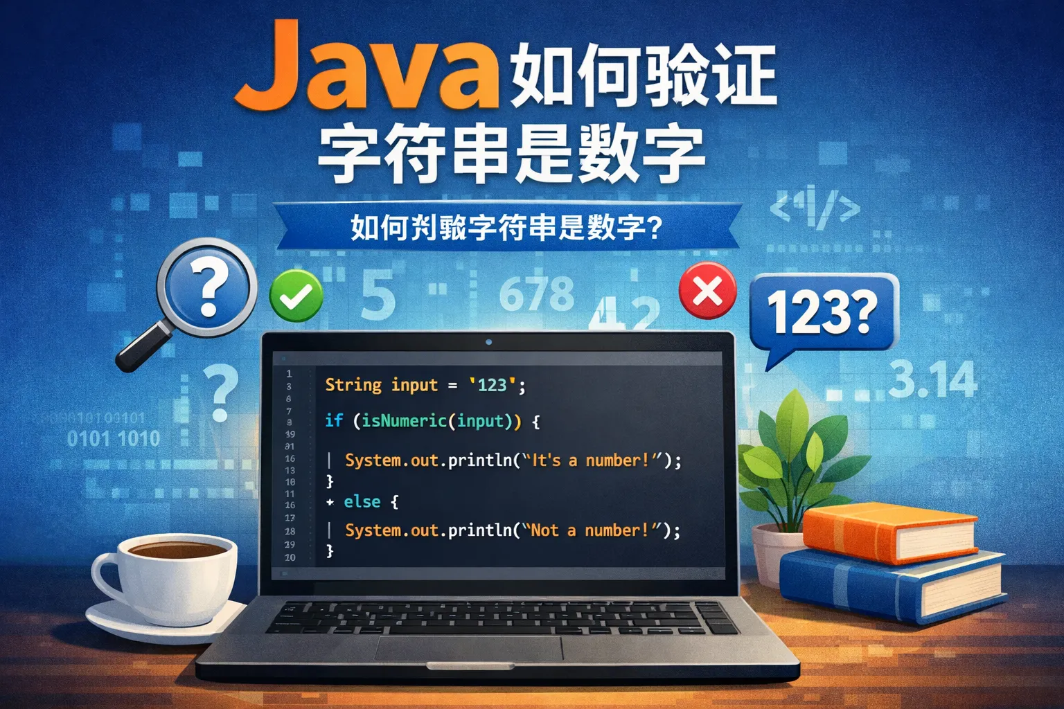 java如何验证字符串是数字