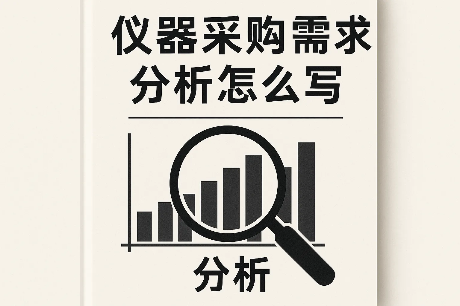 仪器采购需求分析怎么写
