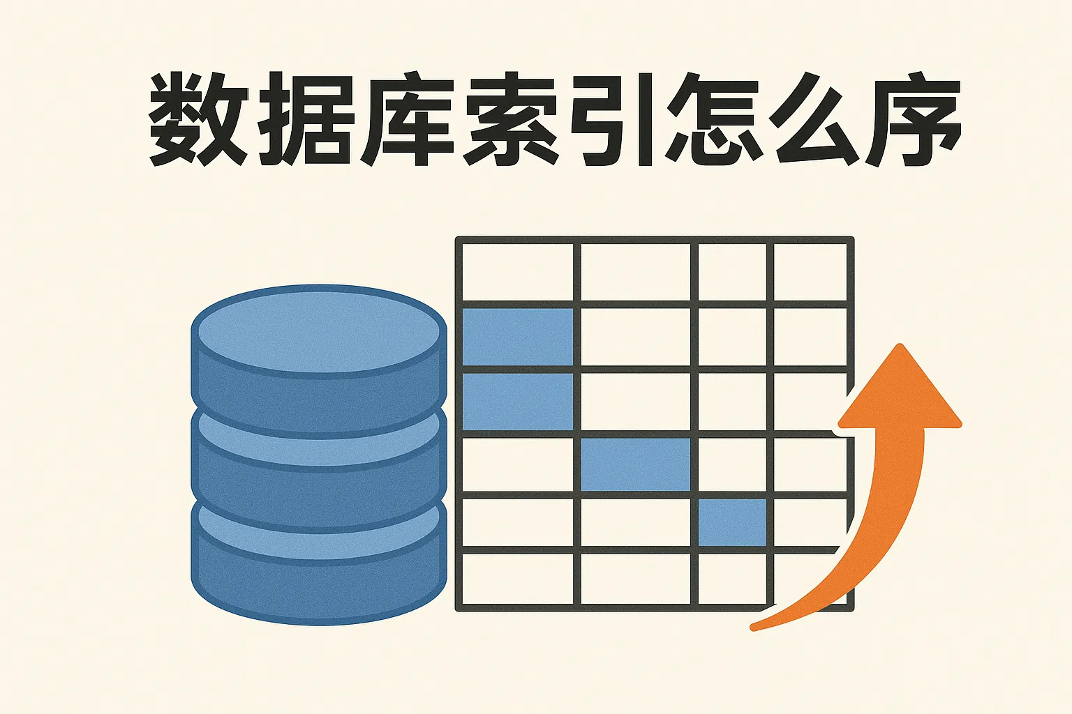 数据库索引怎么生序