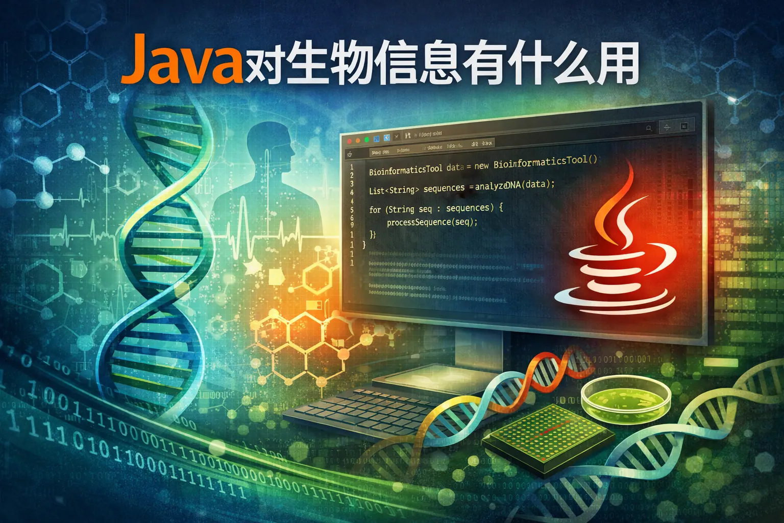java对生物信息有什么用