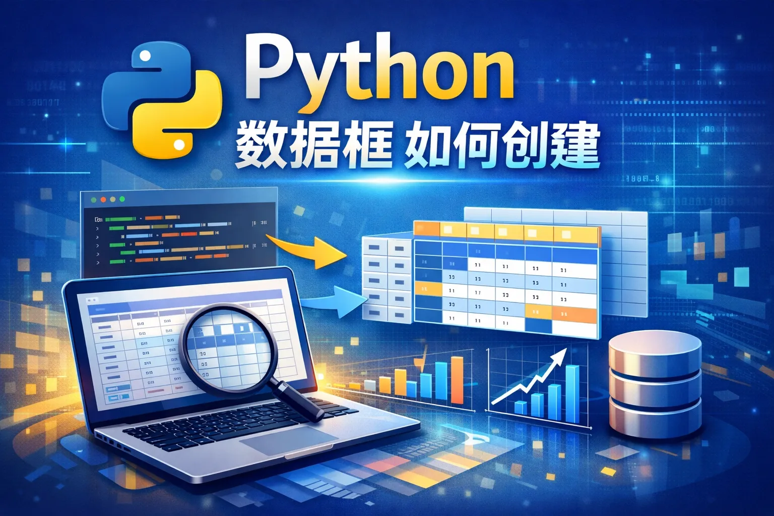 python 数据框如何创建