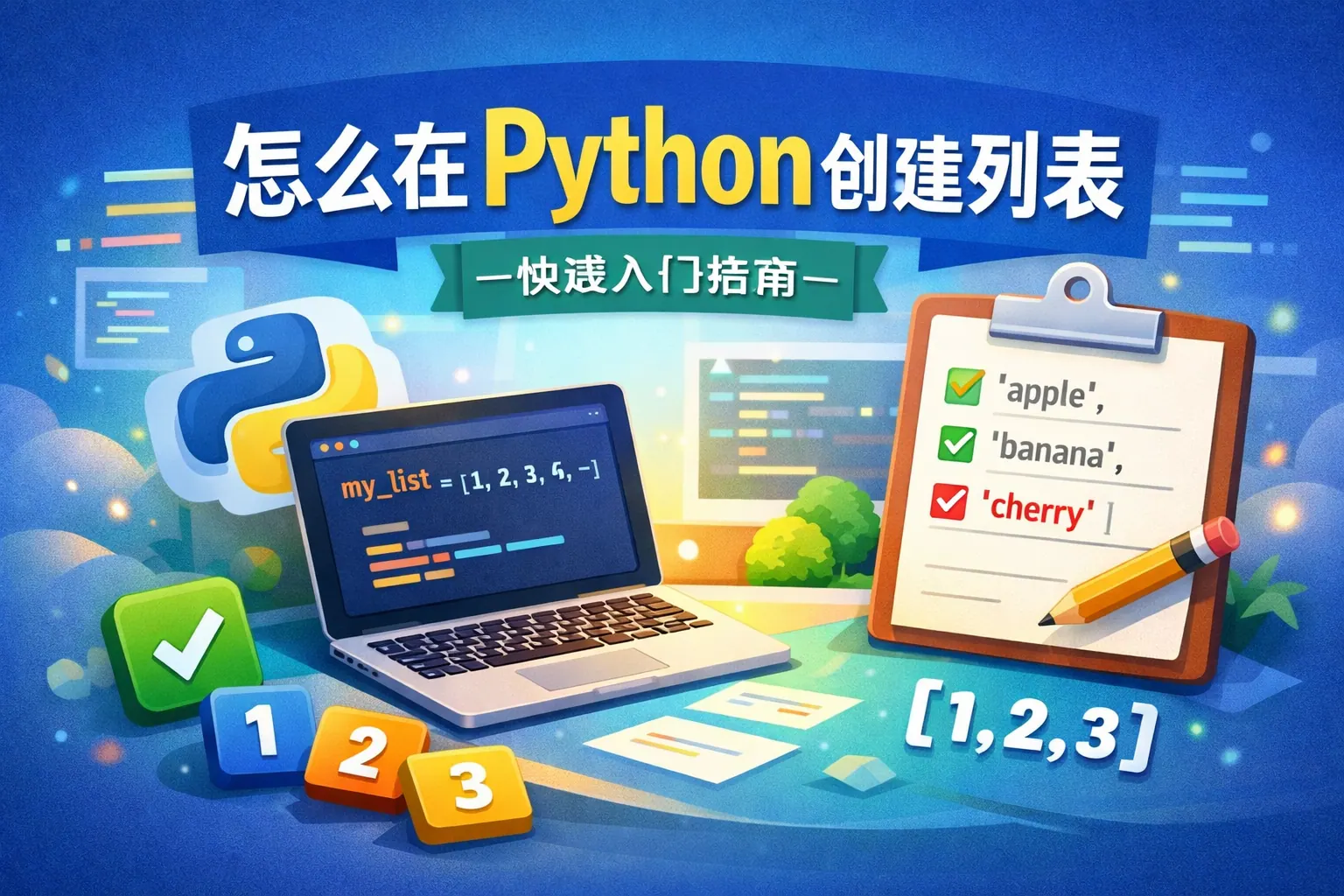 怎么在python创建列表