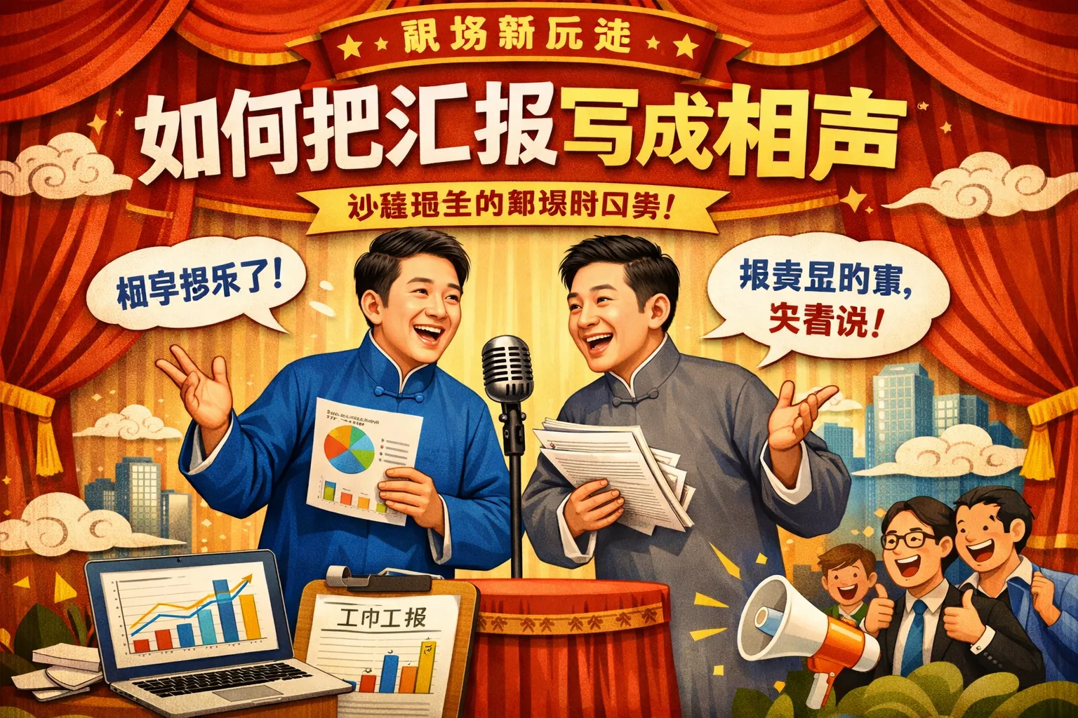 如何把汇报写成相声