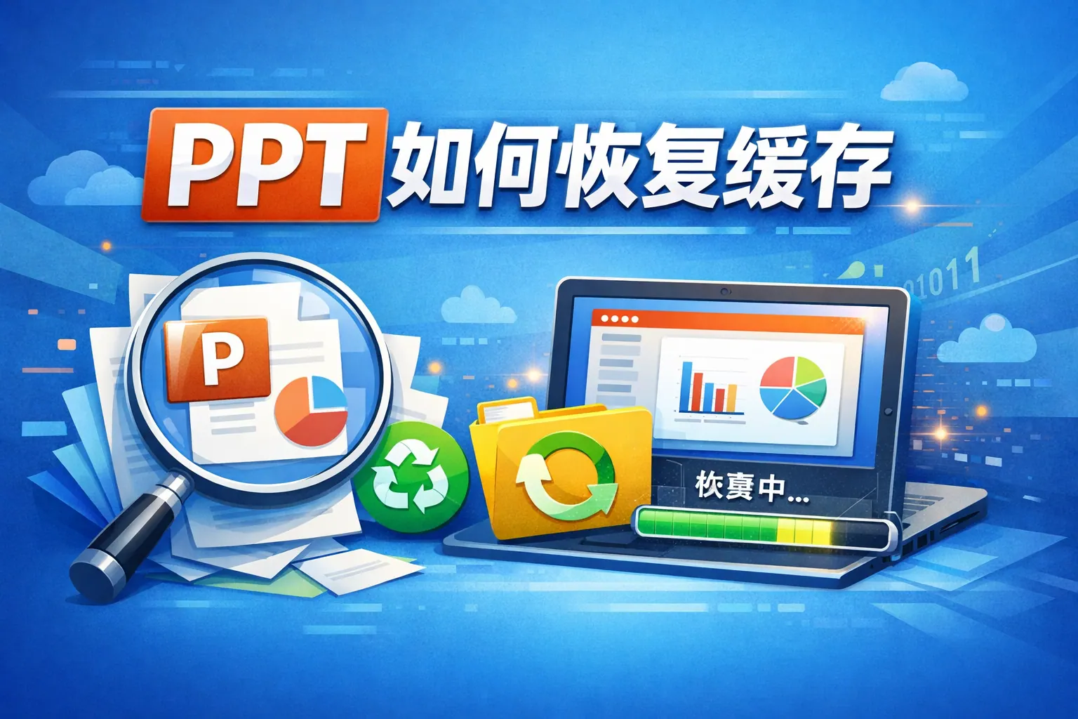 ppt如何恢复缓存