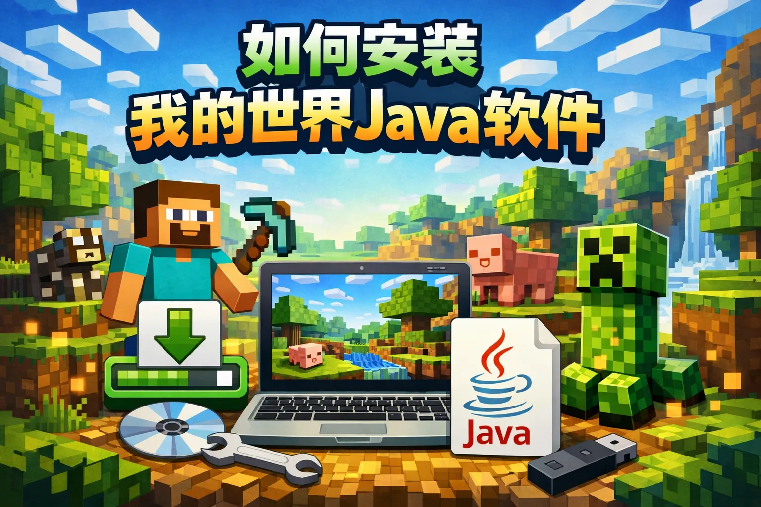 如何安装我的世界java软件