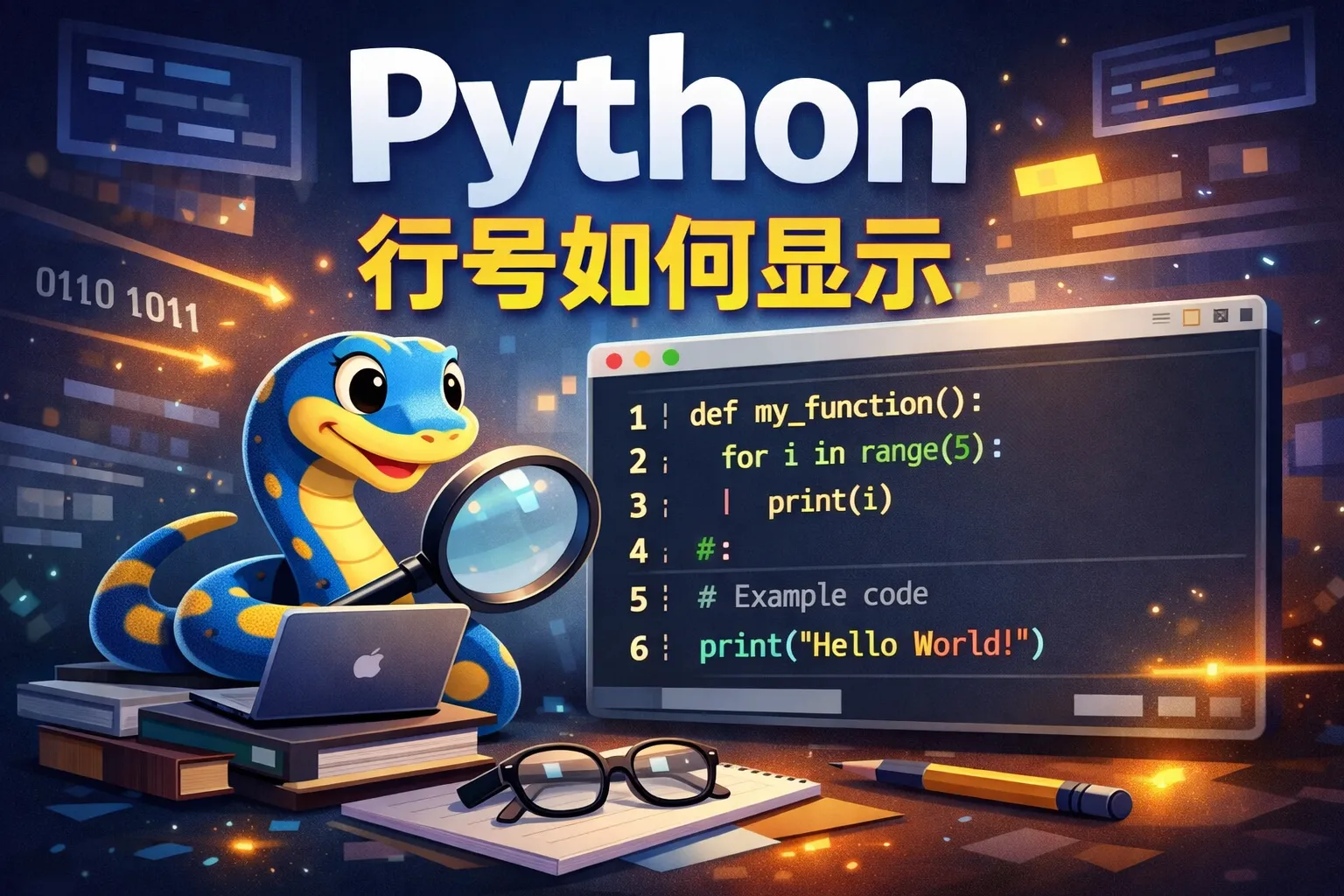 python 行号如何显示