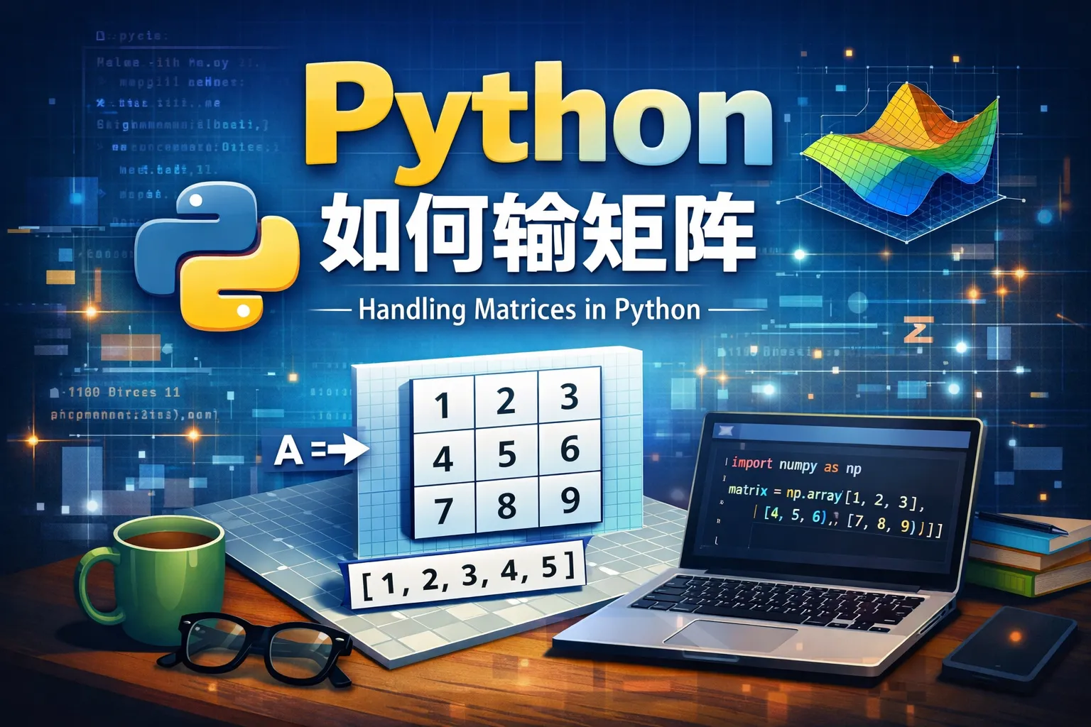 python如何输矩阵