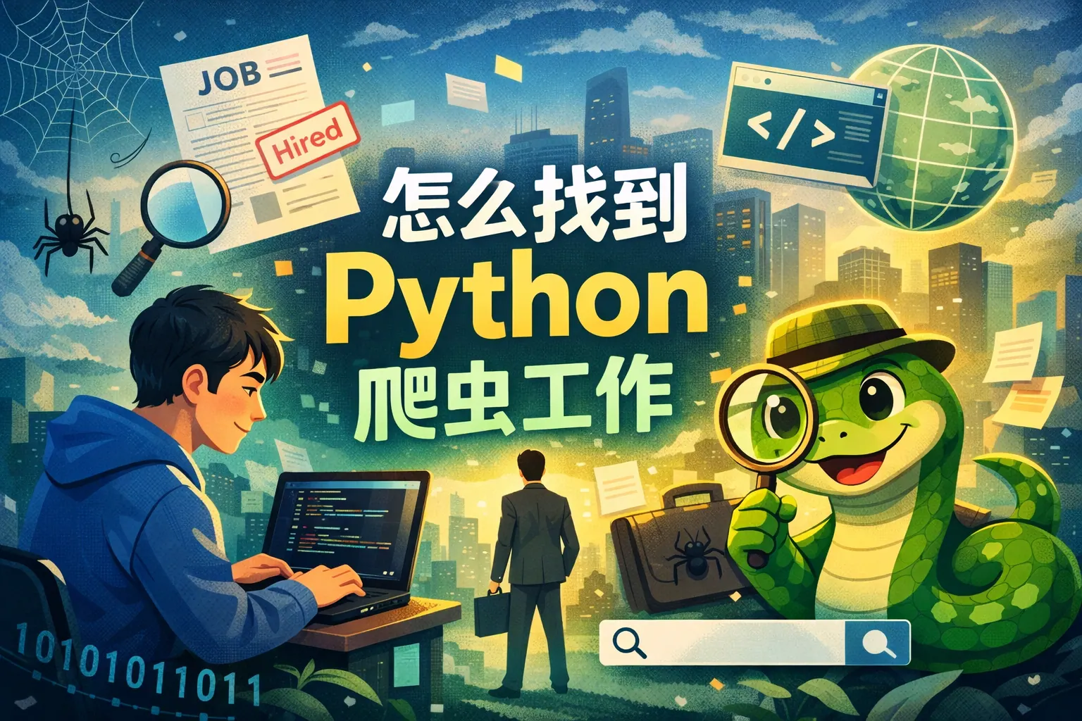 怎么找到python爬虫工作