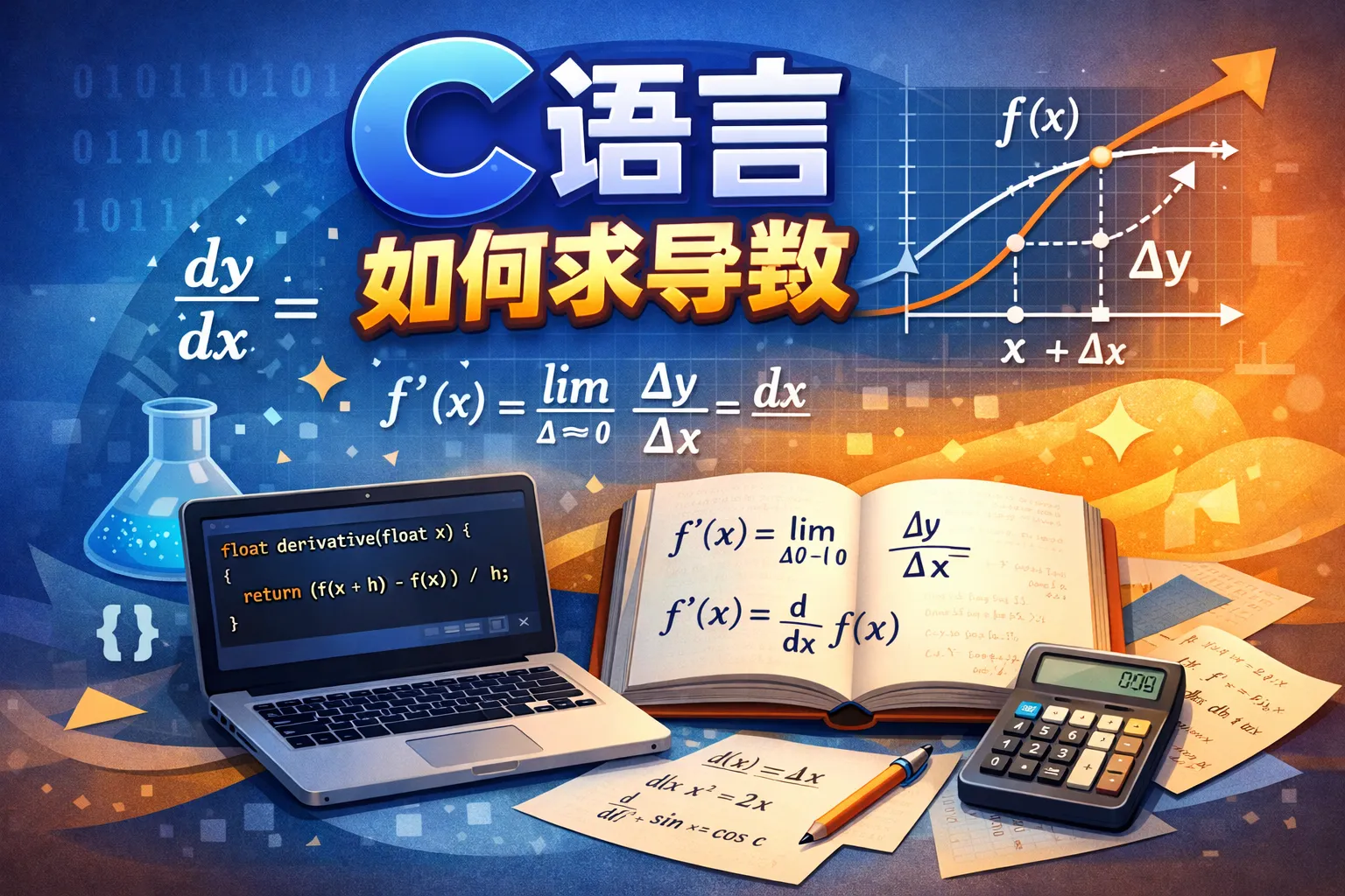 c语言如何求导数