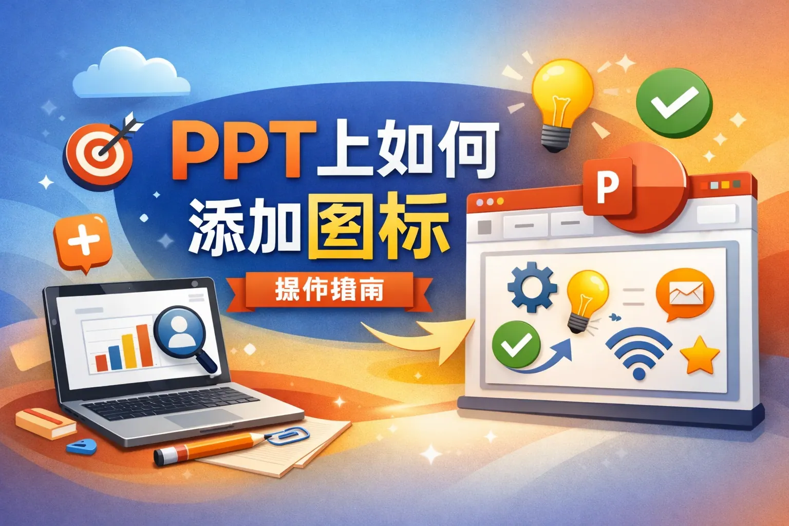 ppt上如何添加图标