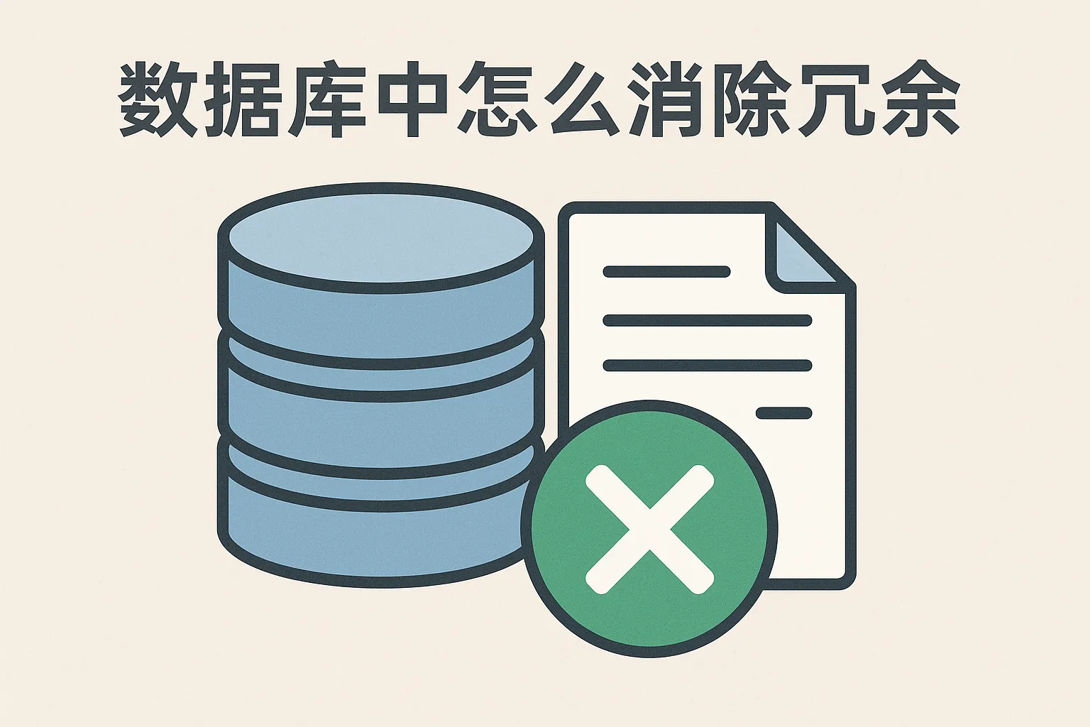 数据库中怎么消除冗余