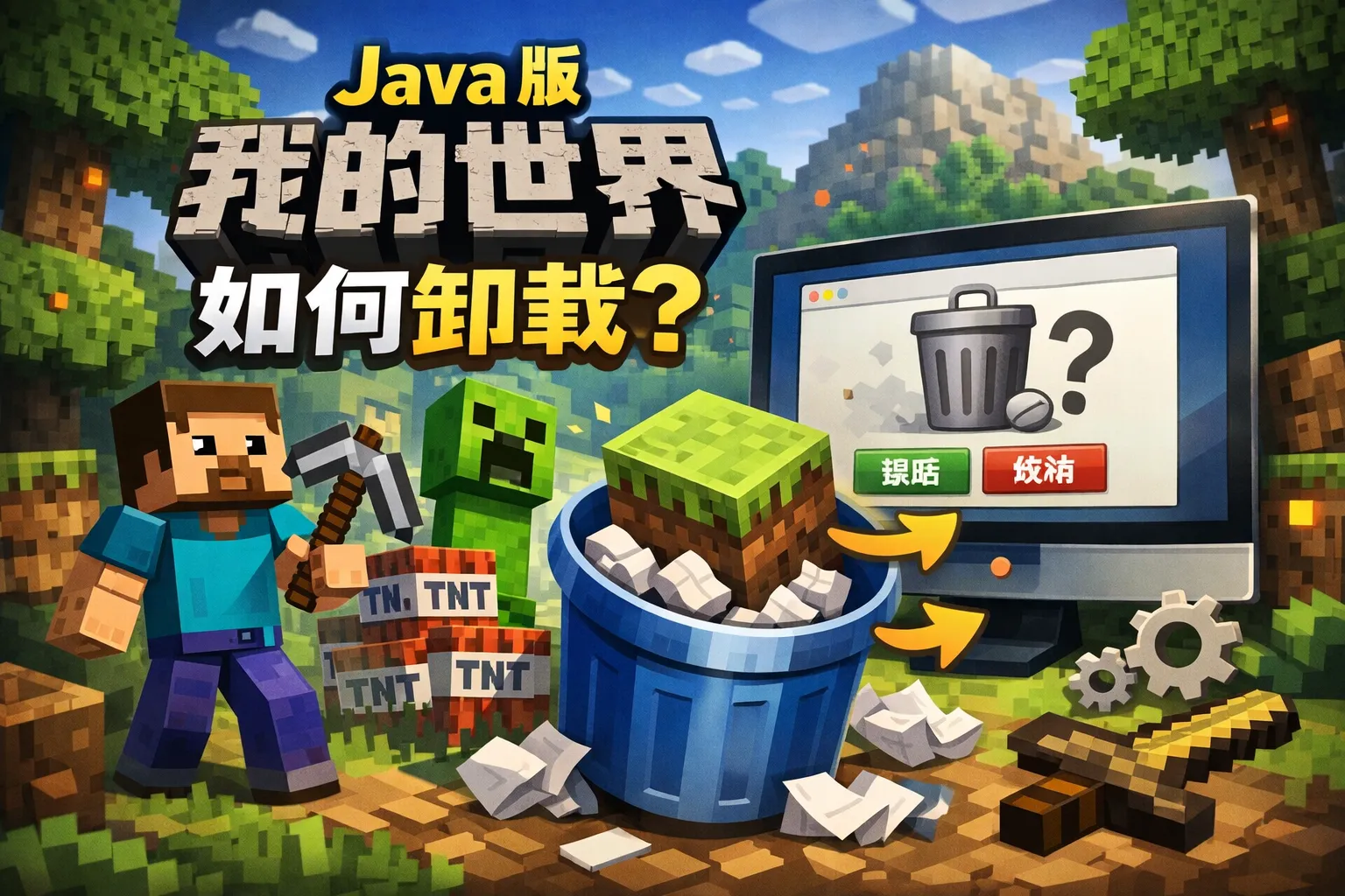 java版我的世界如何卸载