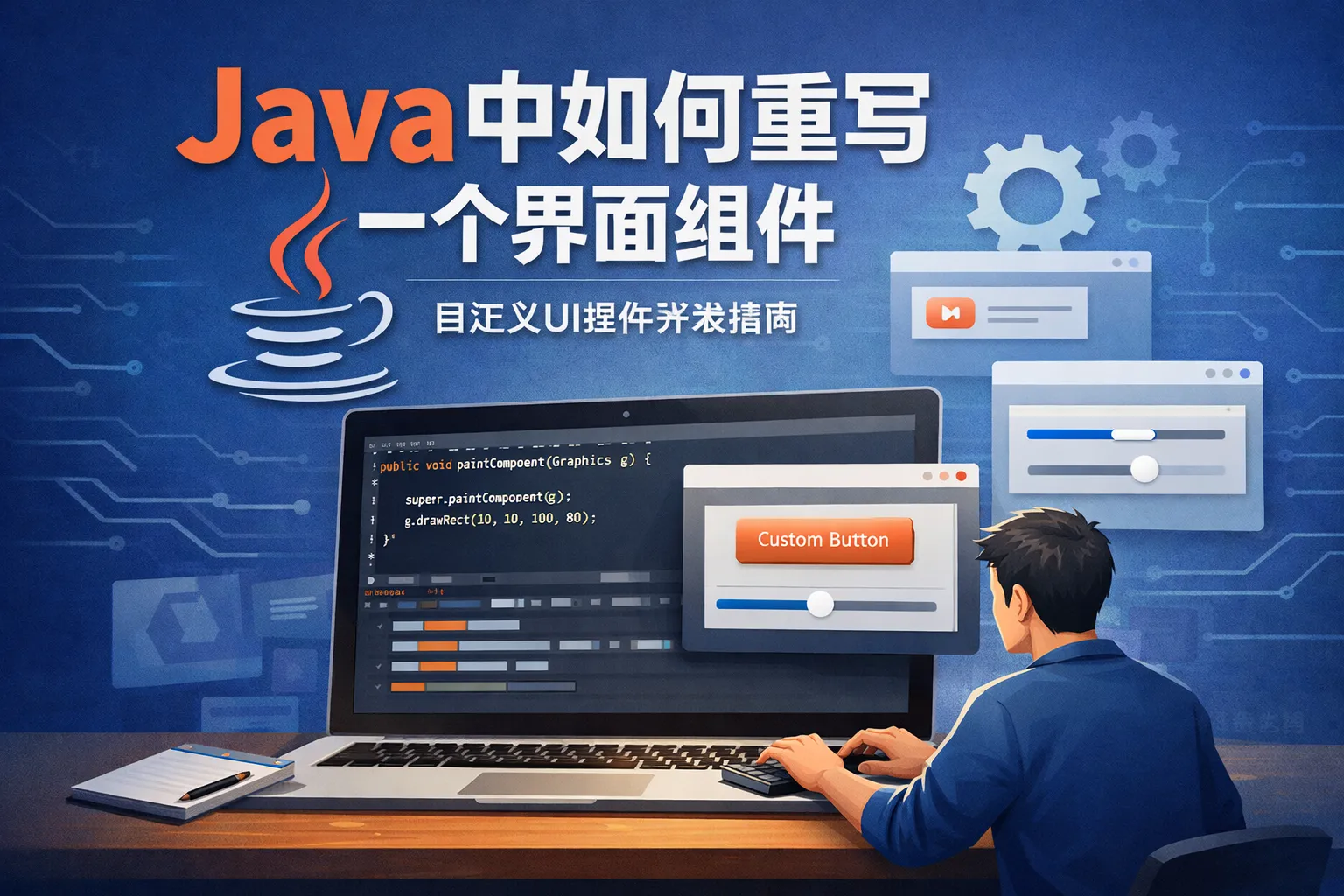 java中如何重写一个界面组件
