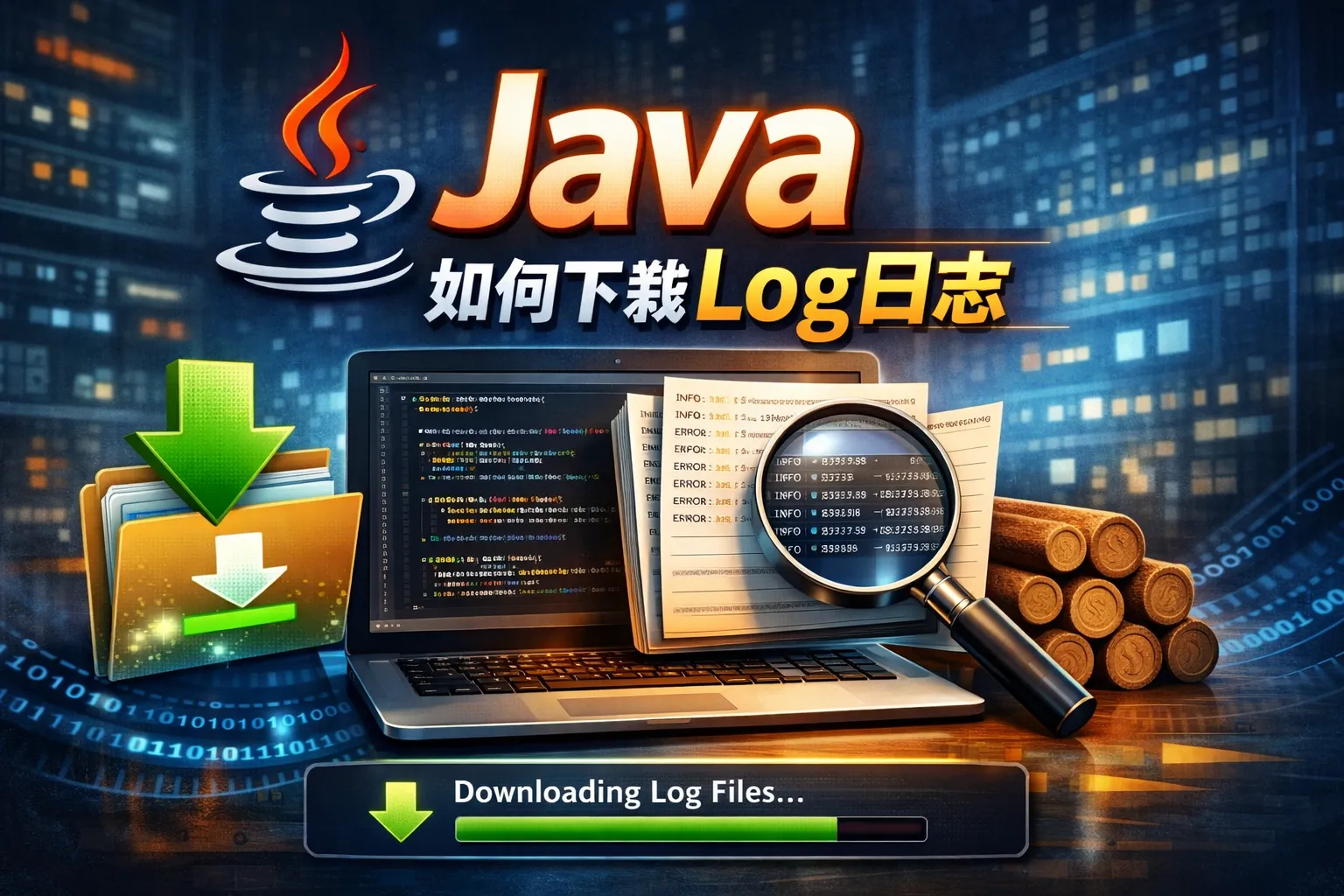 java如何下载log日志