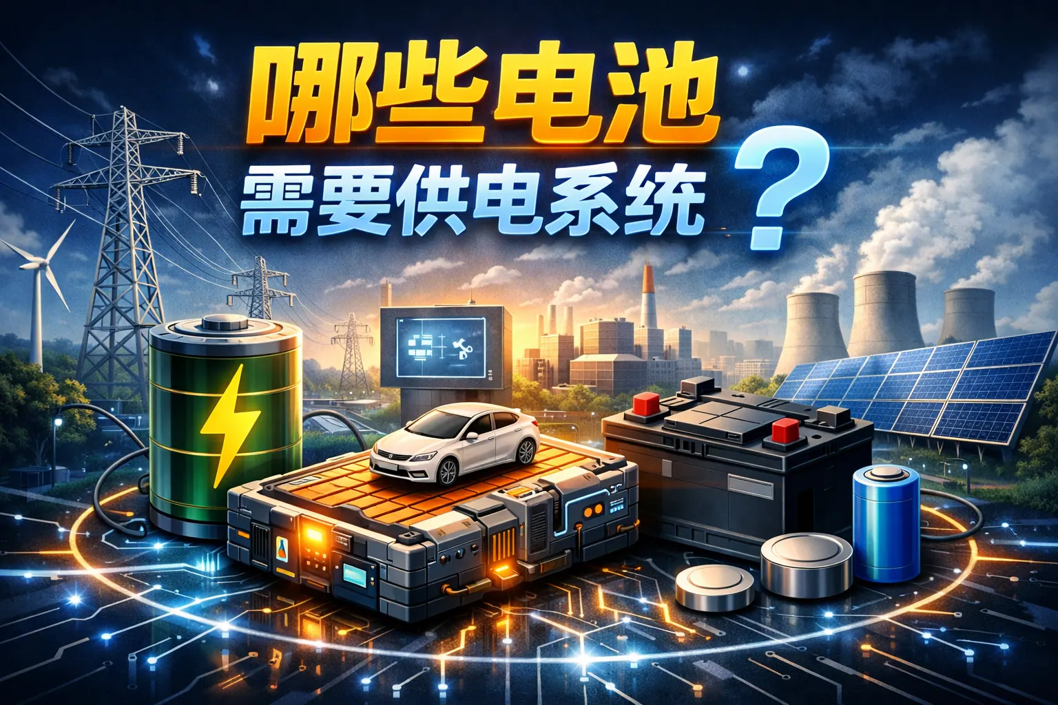 哪些电池需要供电系统