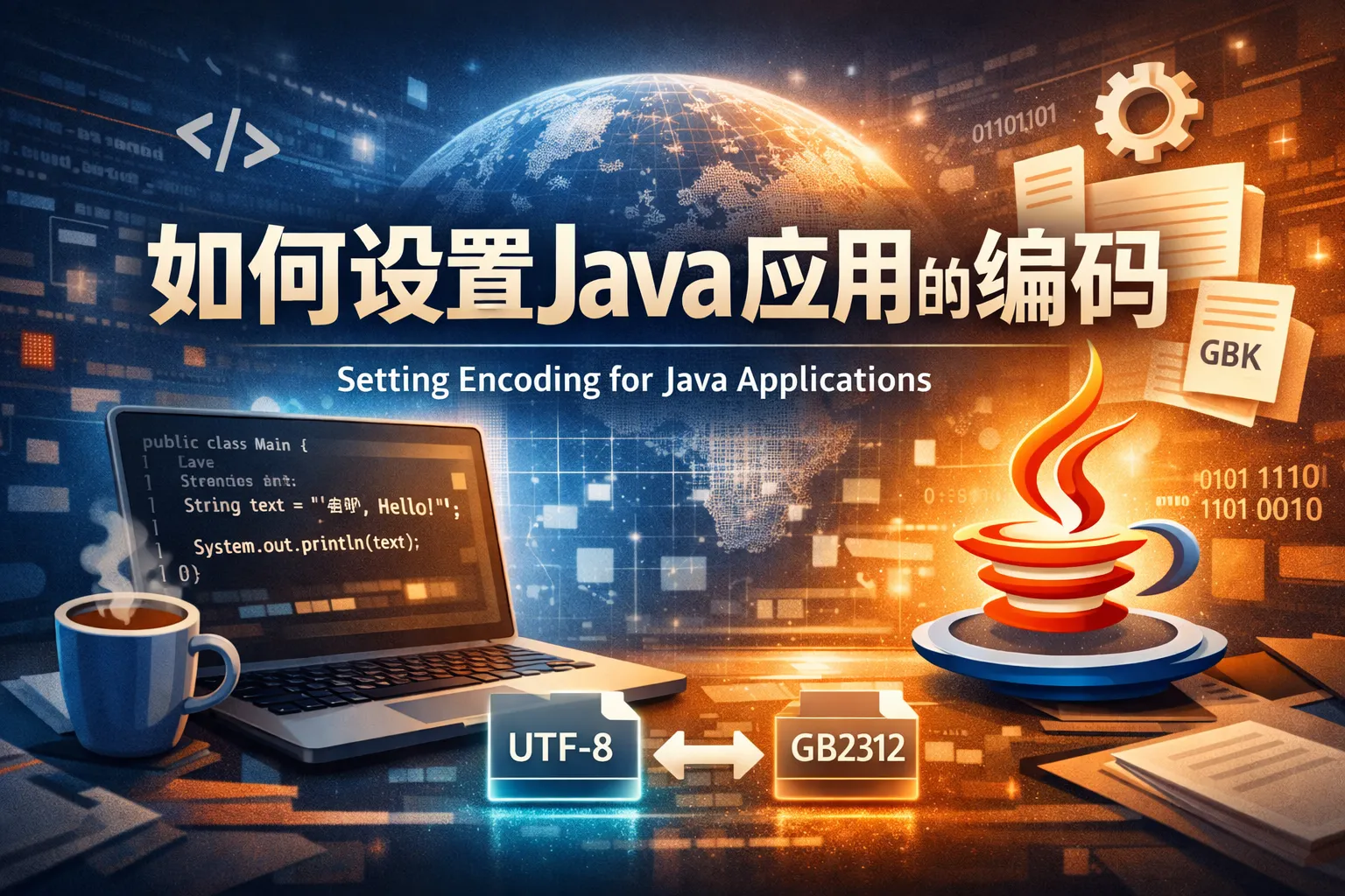 如何设置java应用的编码