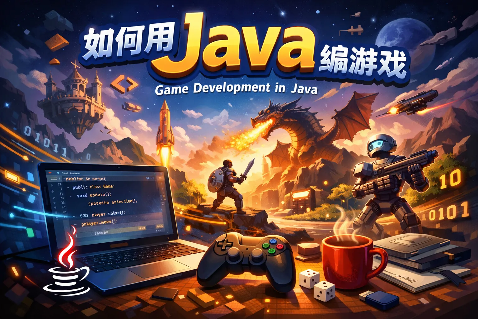 如何用java编游戏