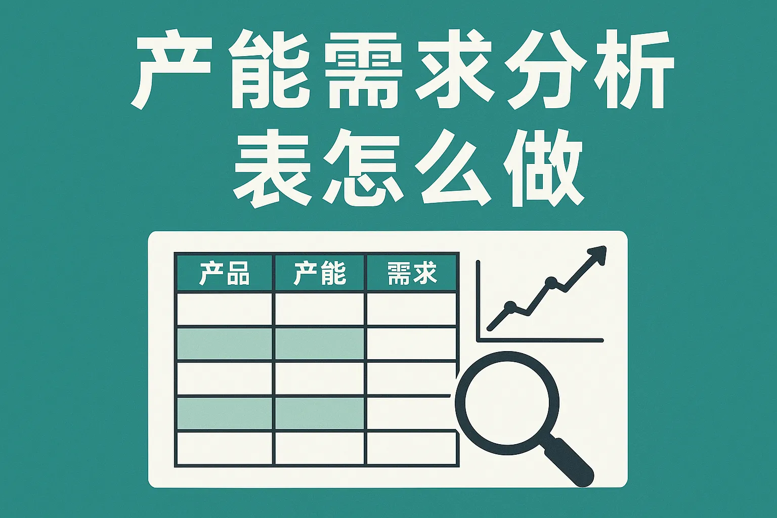 产能需求分析表怎么做