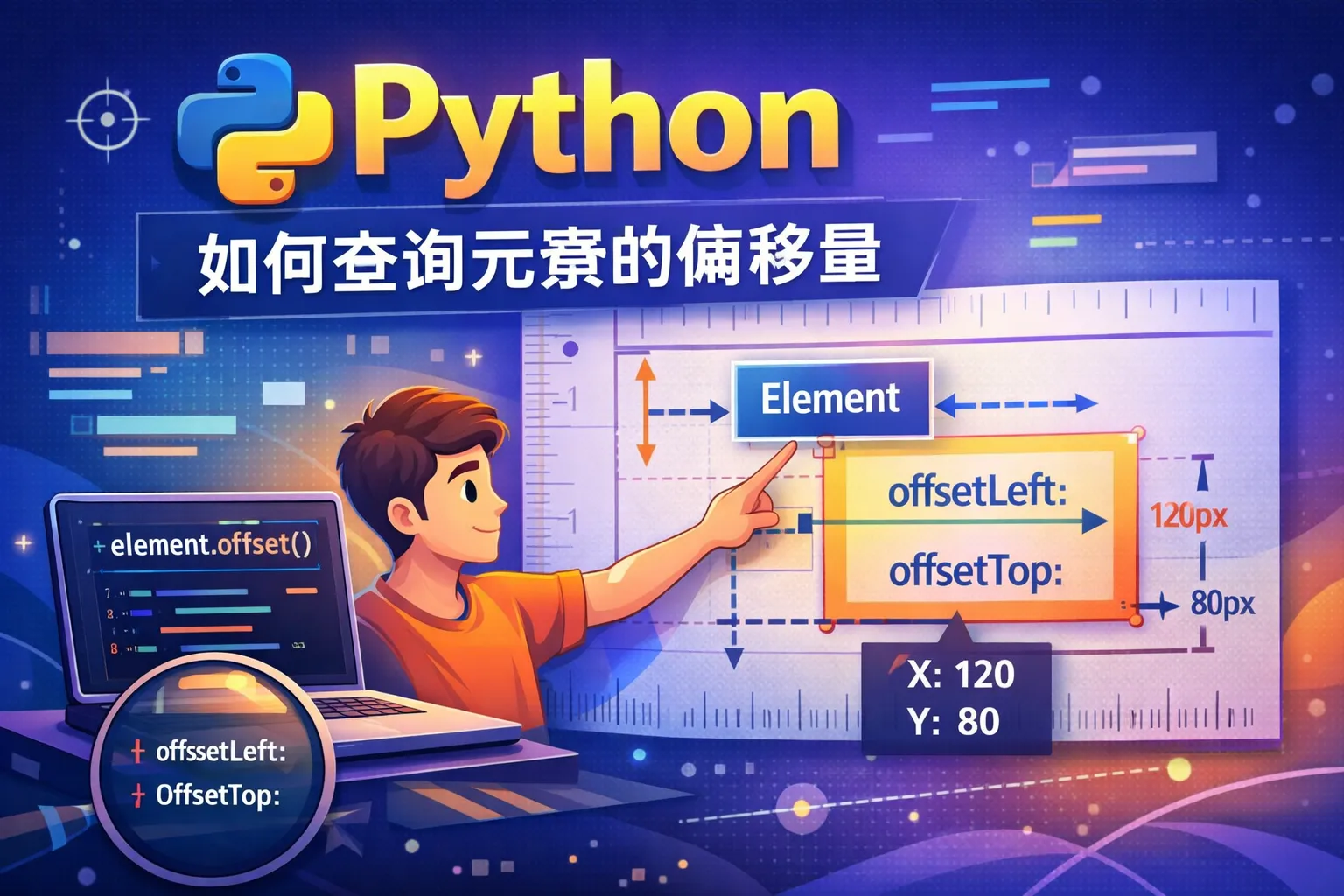 python如何查询元素的偏移量