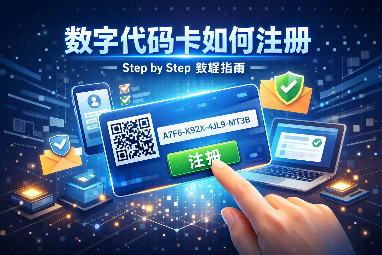 数字代码卡如何注册