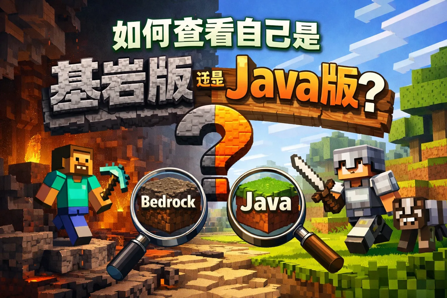 如何查看自己是基岩版还是java版