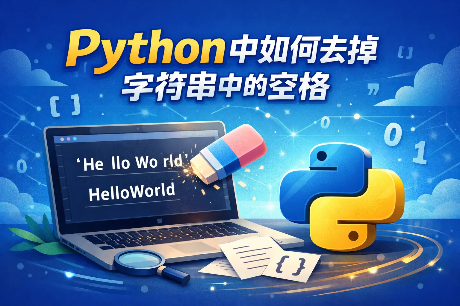 python中如何去掉字符串中的空格
