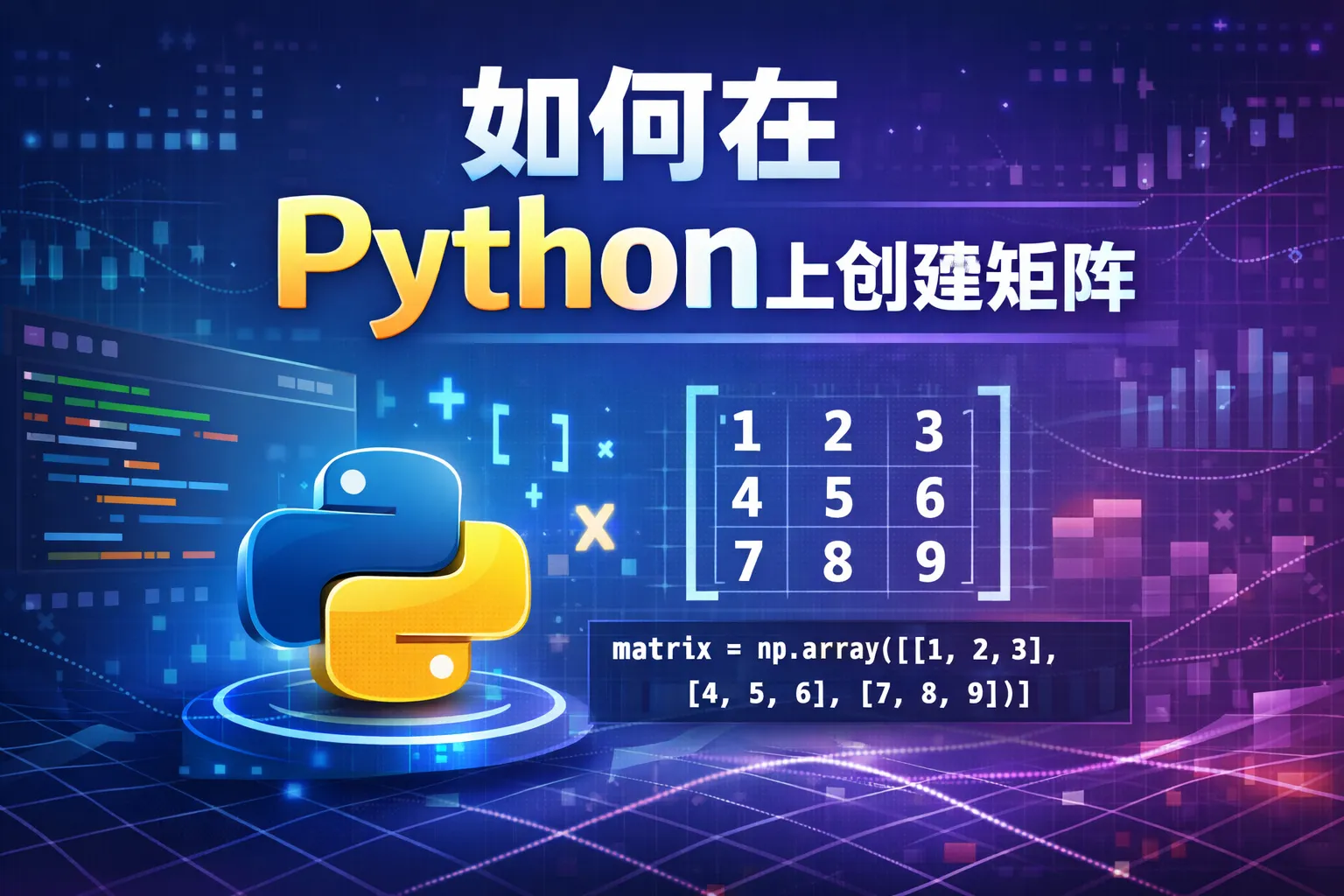 如何在python上创建矩阵
