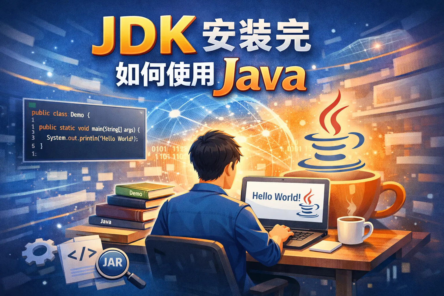 jdk安装完如何使用java