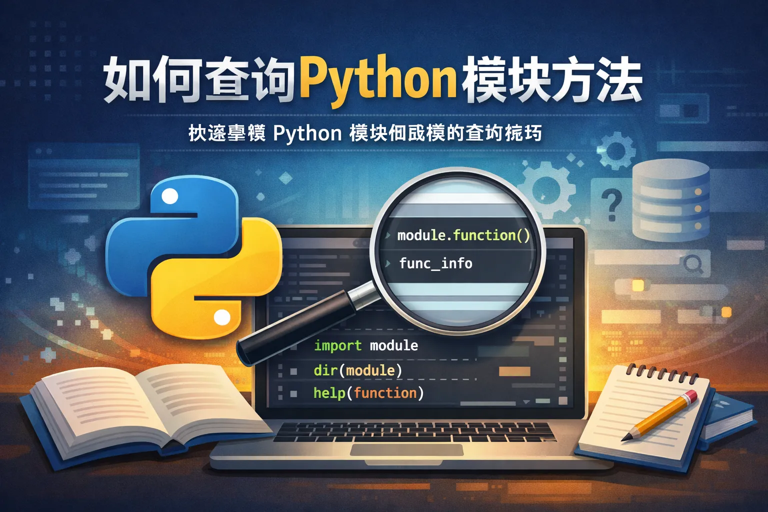 如何查询python模块方法