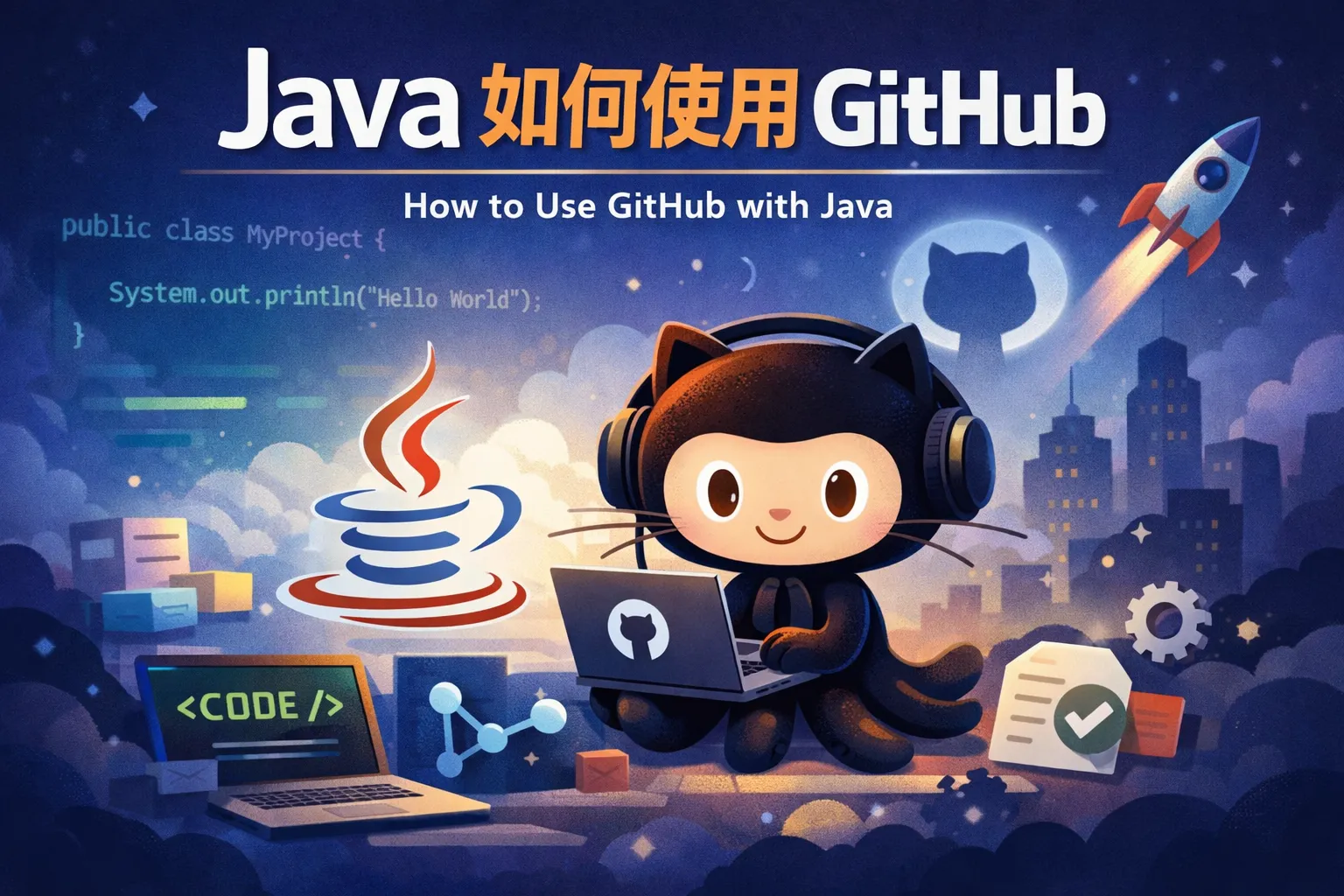 java如何使用github