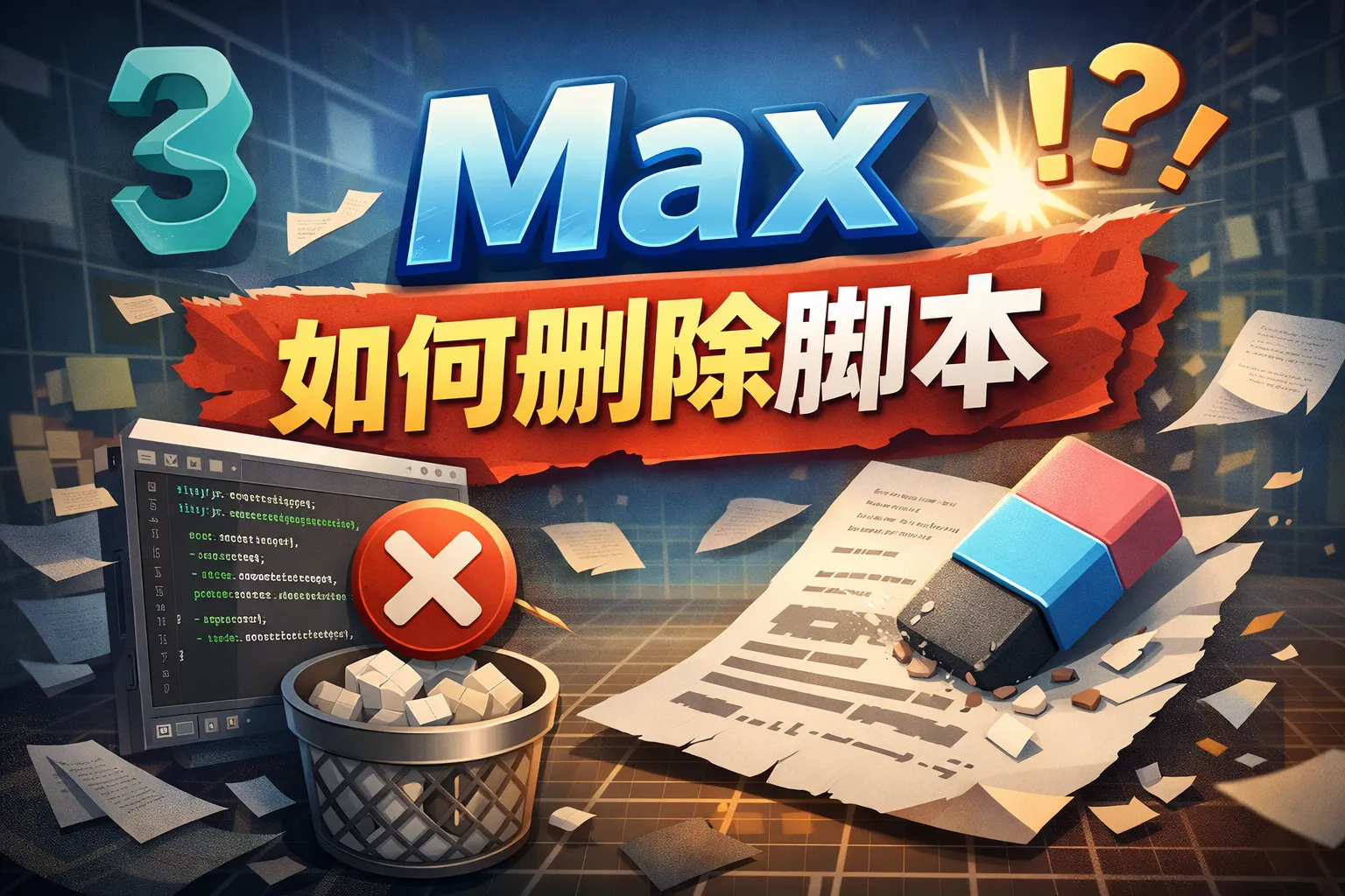 max如何删除脚本