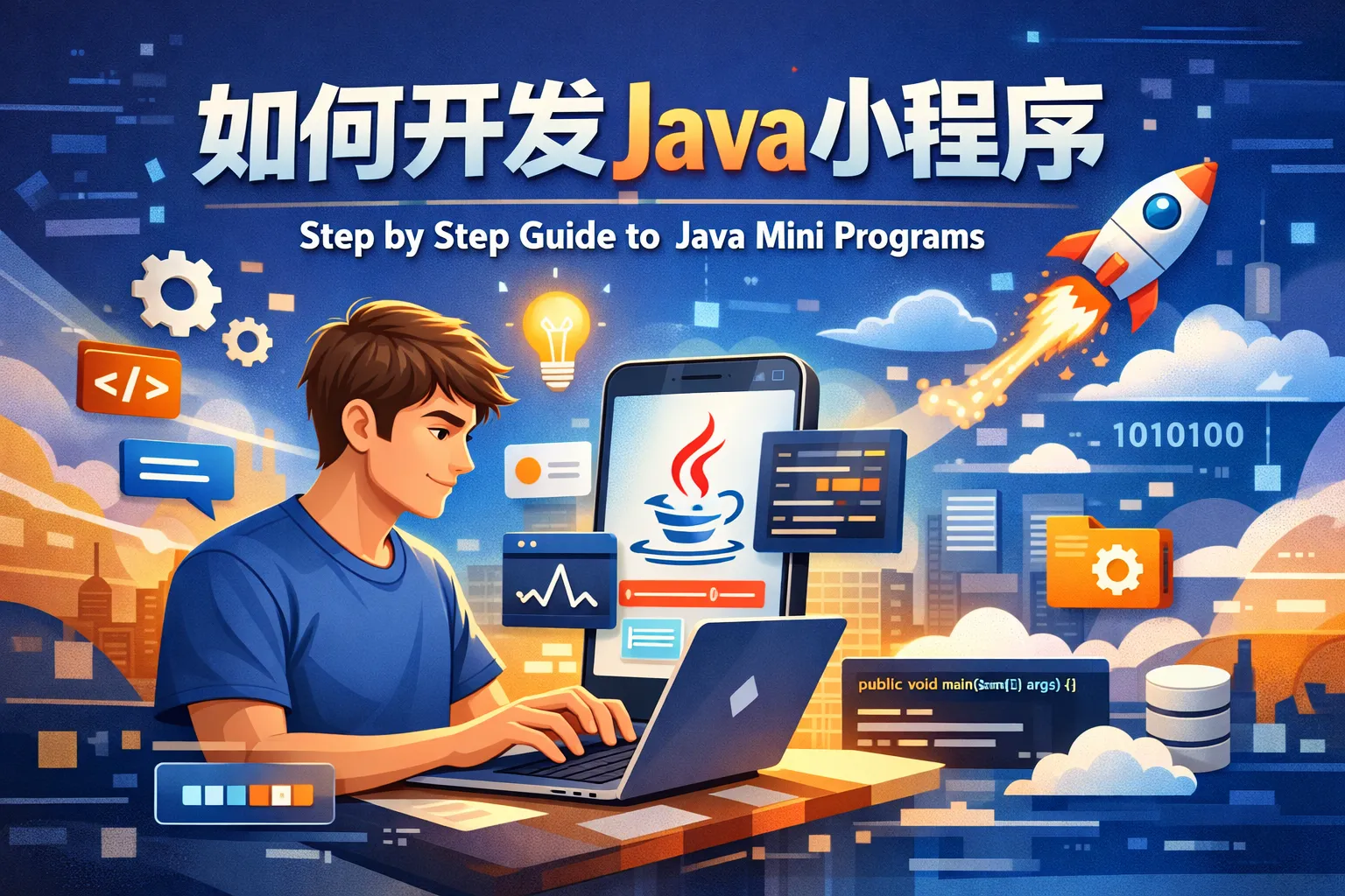 如何开发java小程序