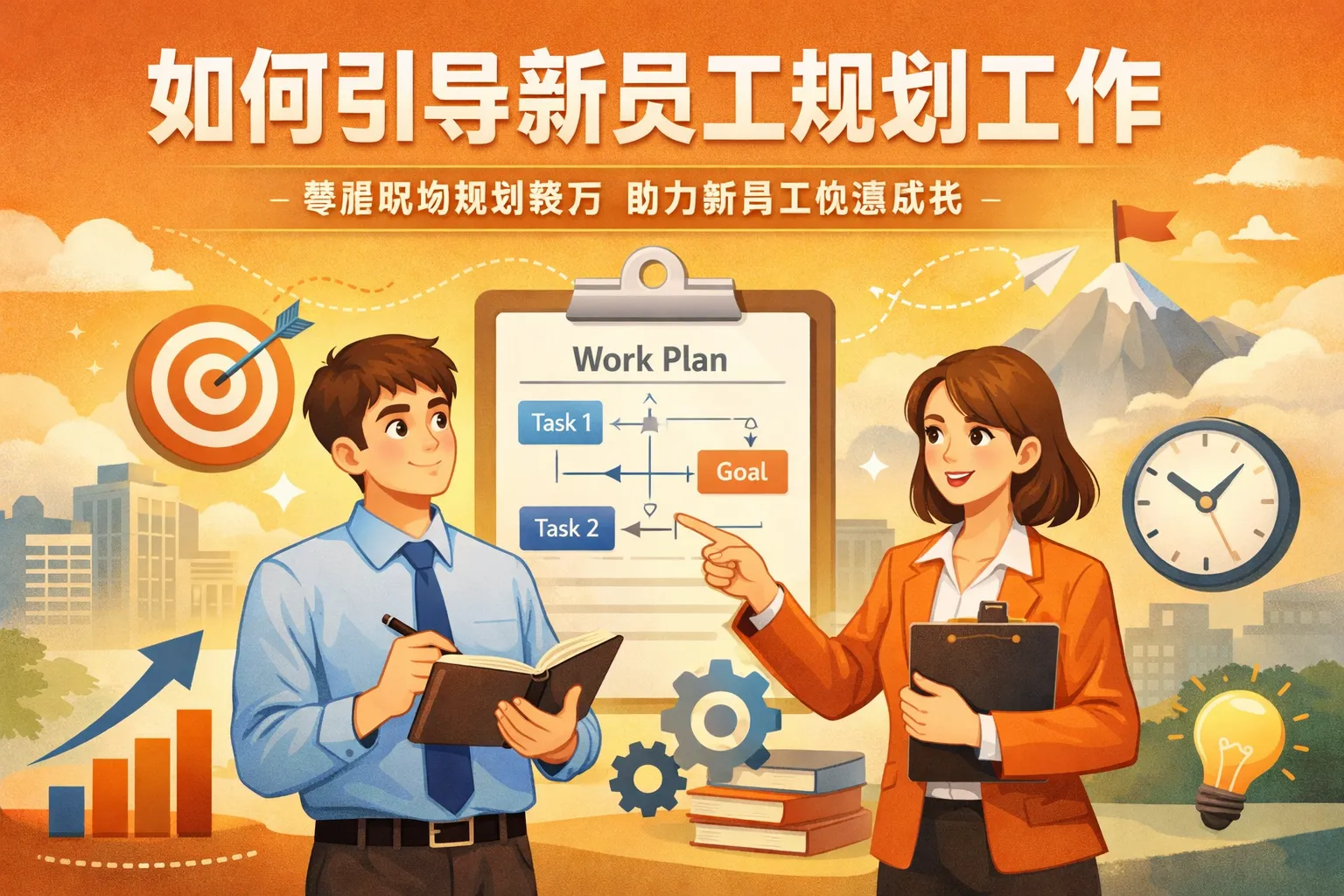 如何引导新员工规划工作