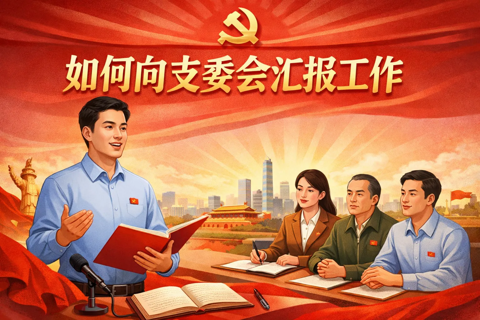 如何向支委会汇报工作