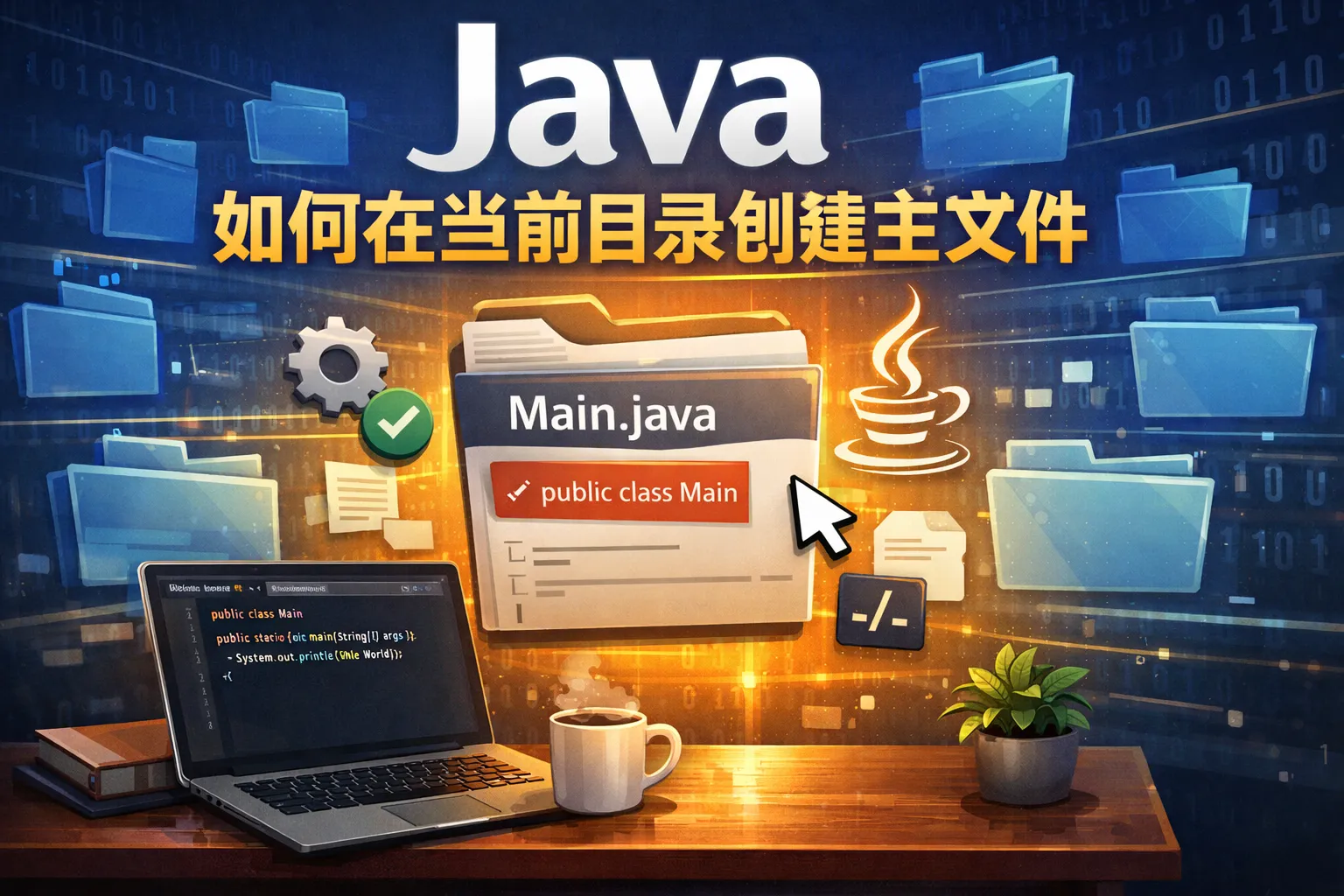 java如何在当前目录创建主文件