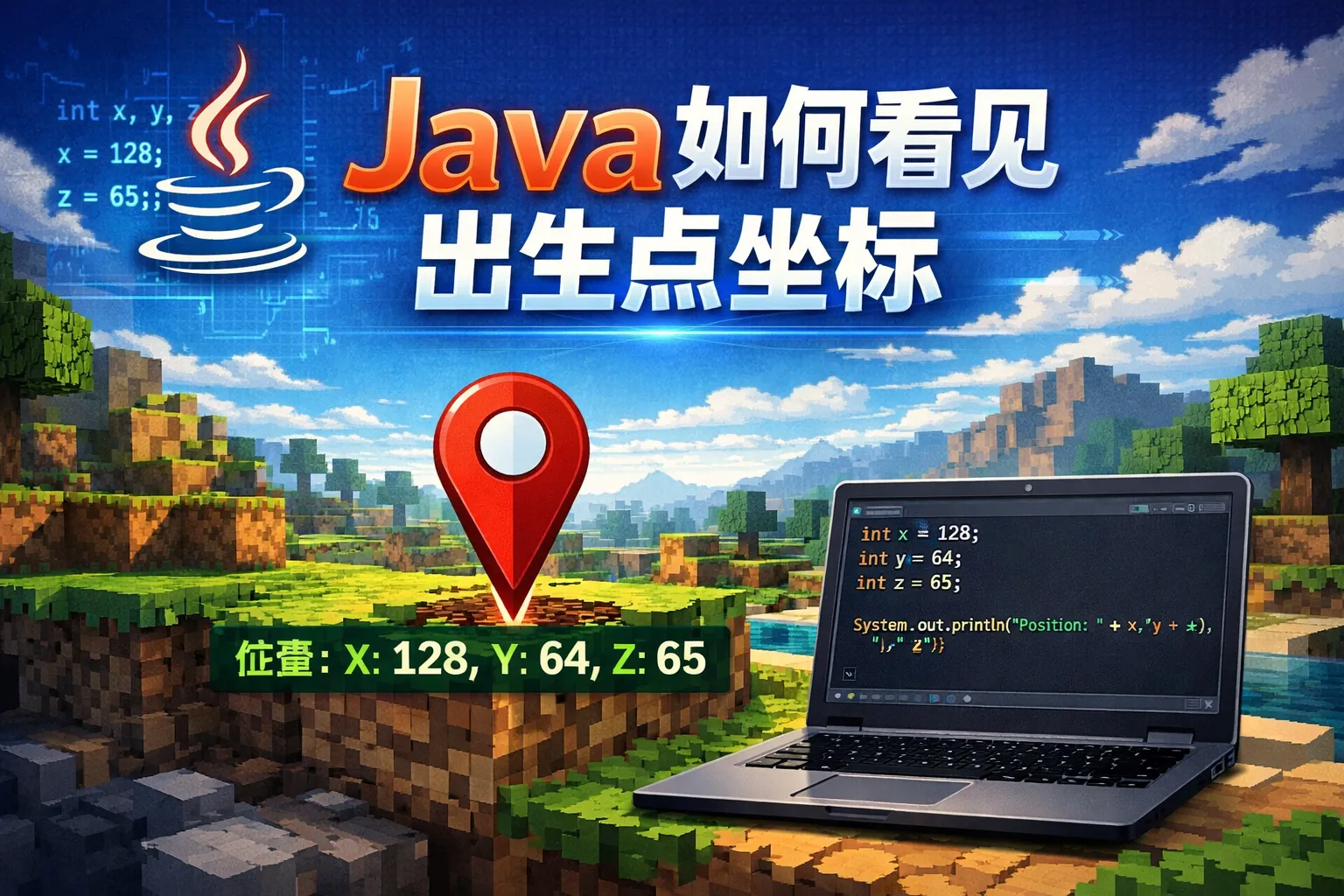 Java如何看见出生点坐标