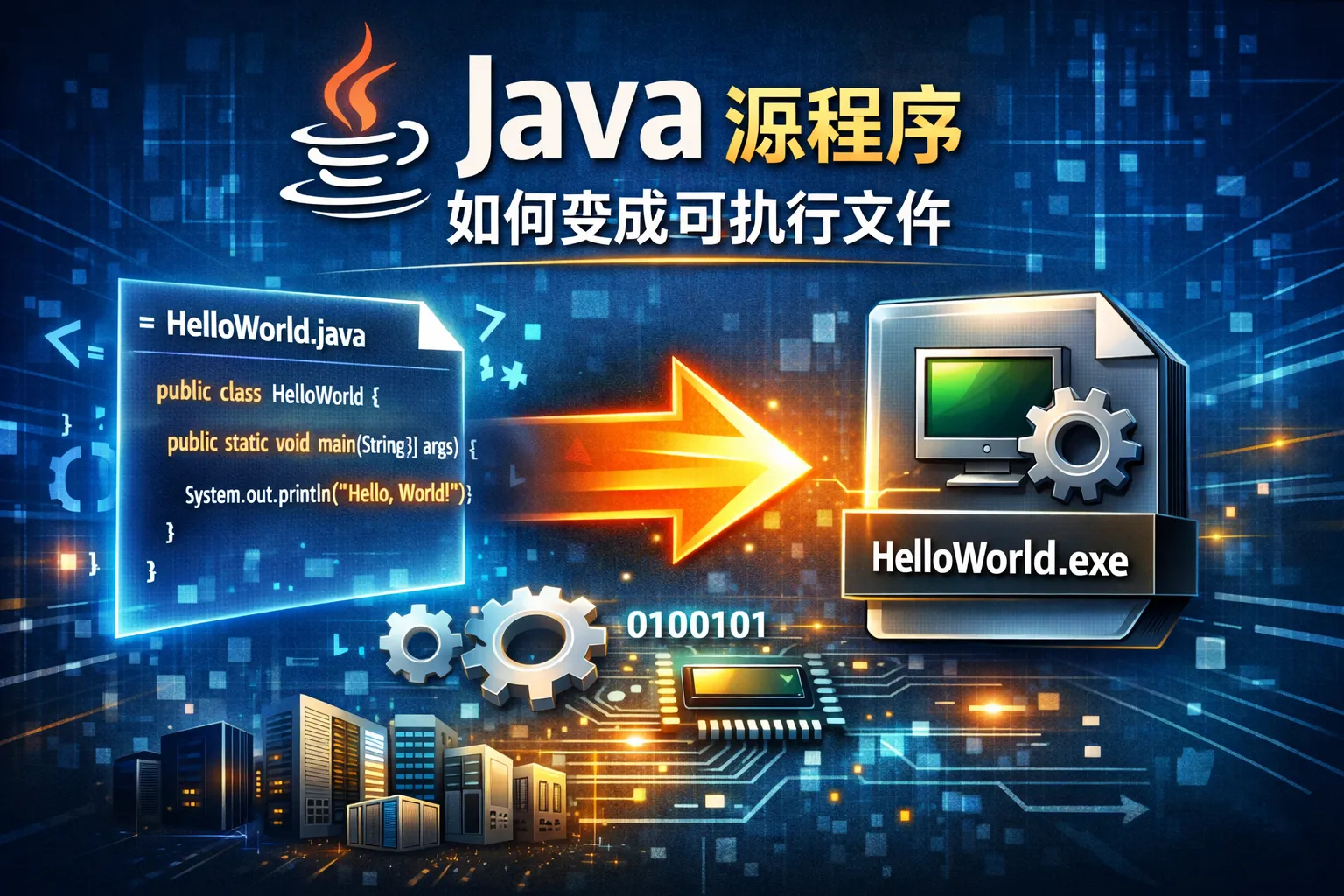 java源程序如何变成可执行文件