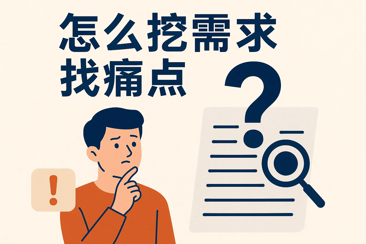 怎么挖需求找痛点