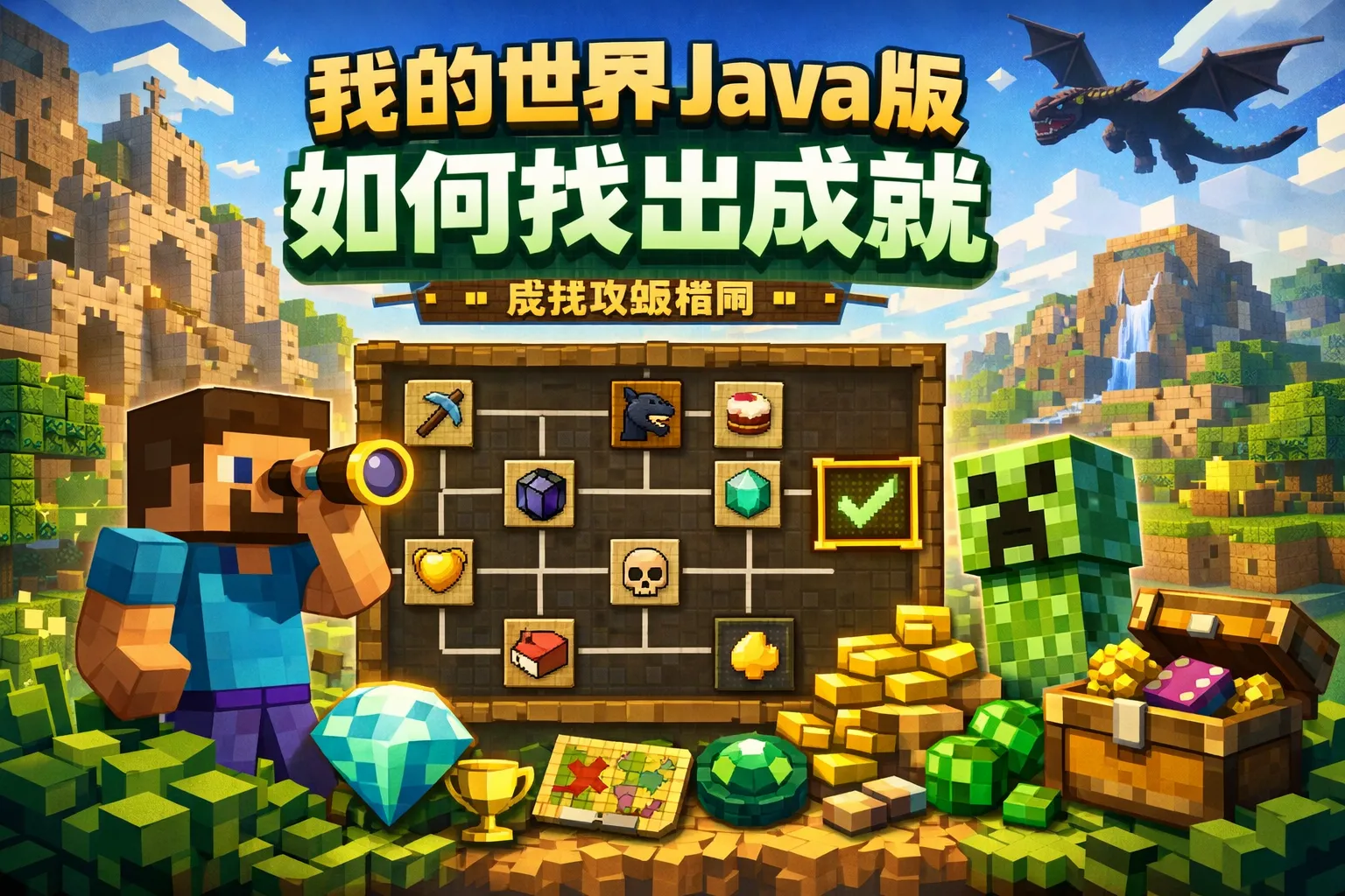 我的世界java版如何找出成就