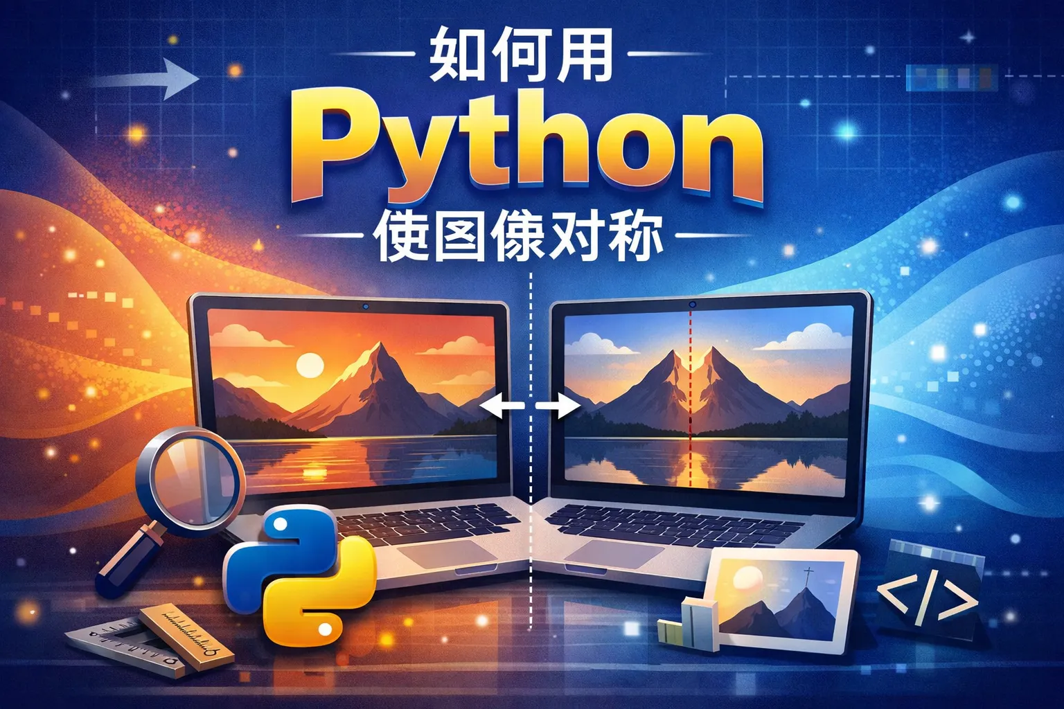 如何用python使图像对称