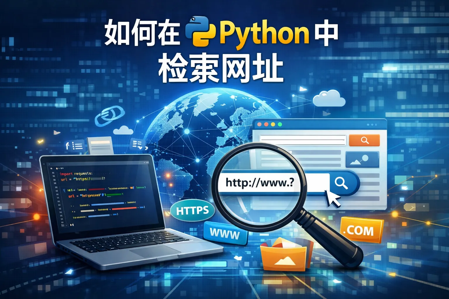 如何在python中检索网址