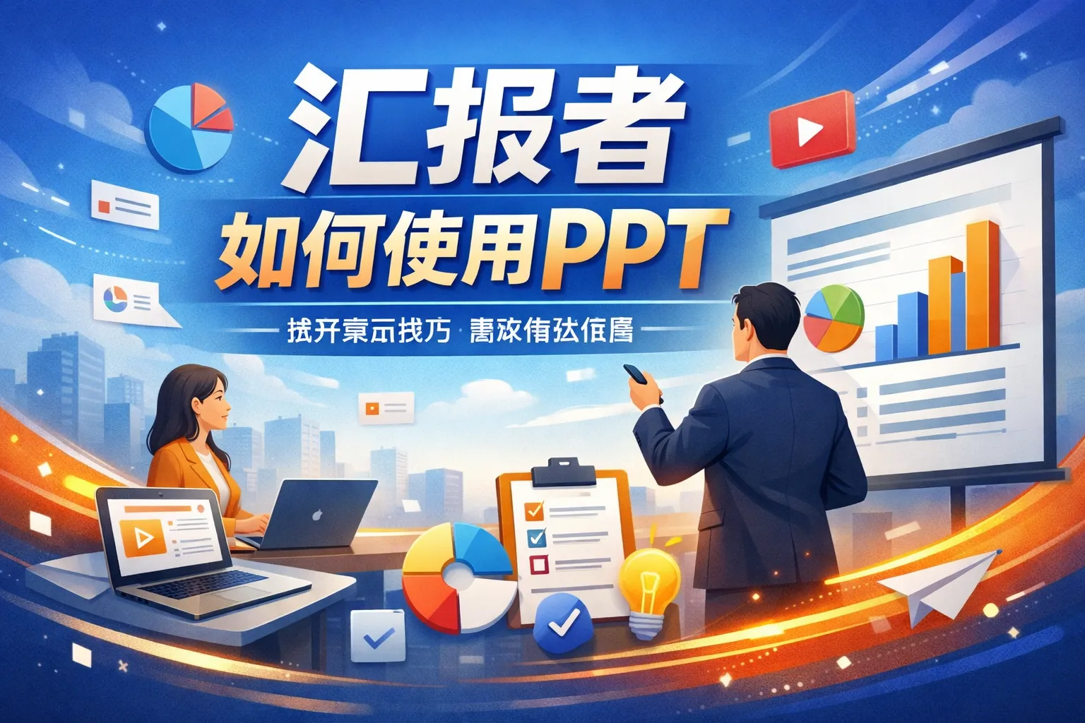 汇报者如何使用PPT