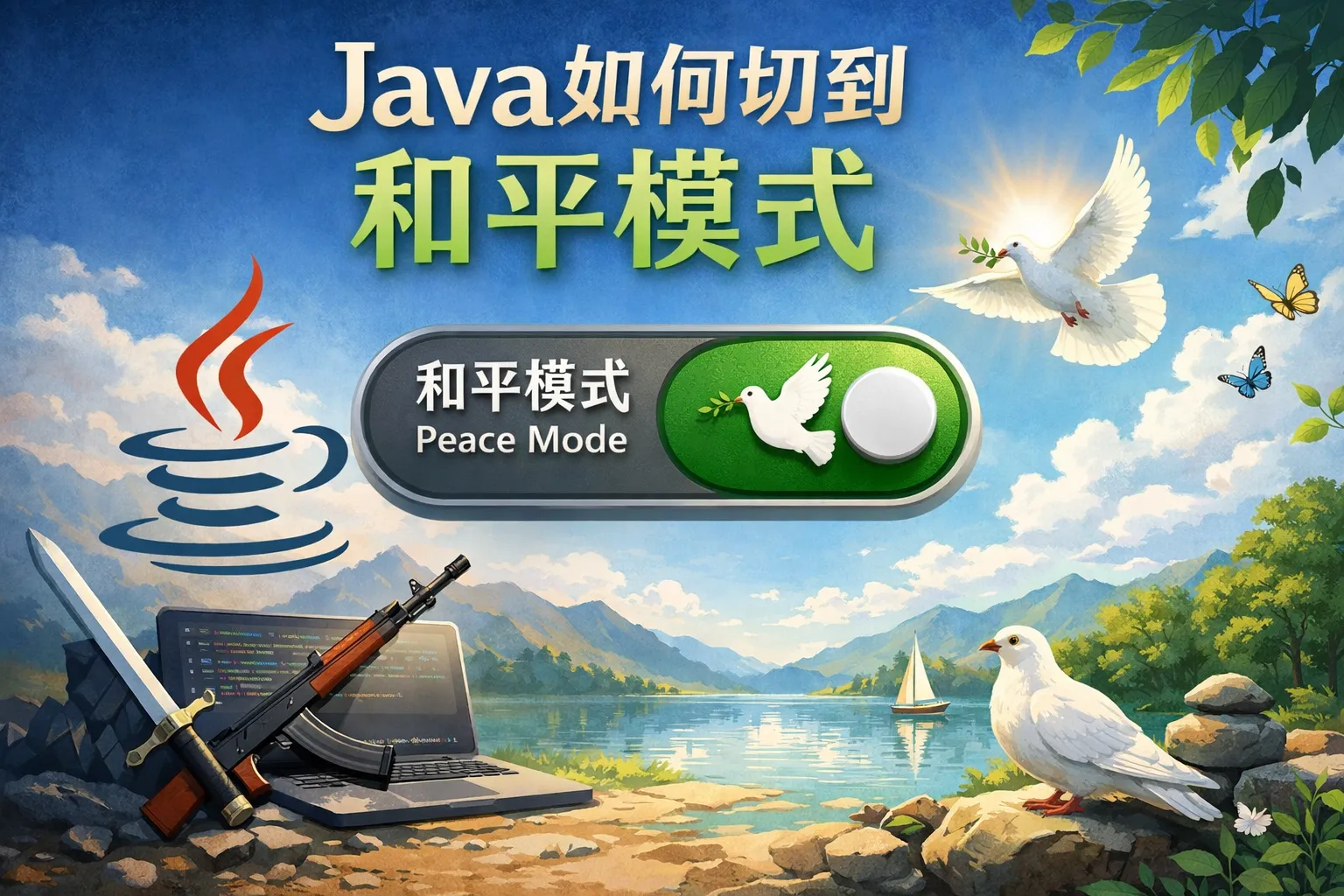 java如何切到和平模式