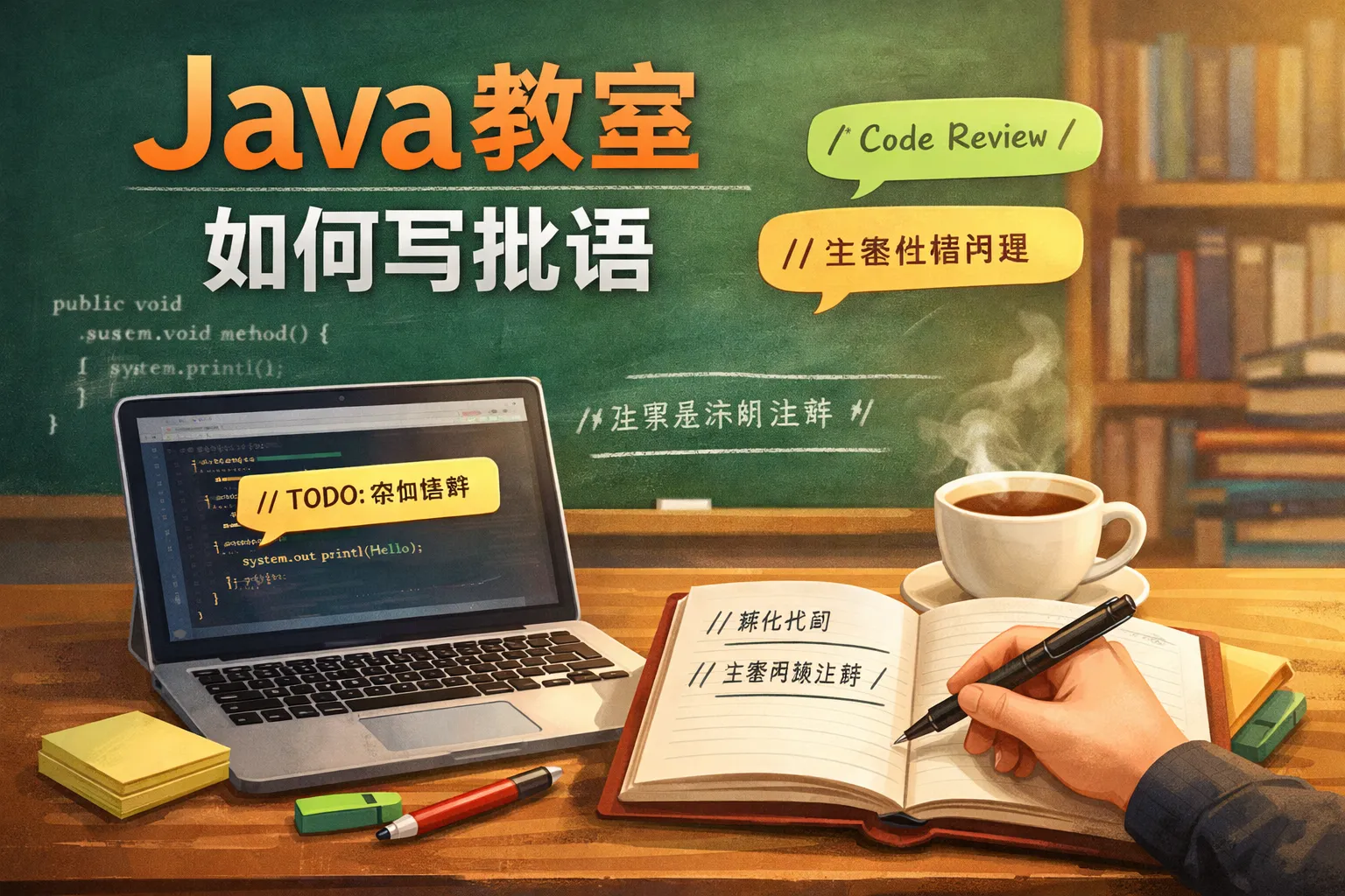 java教室如何写批语