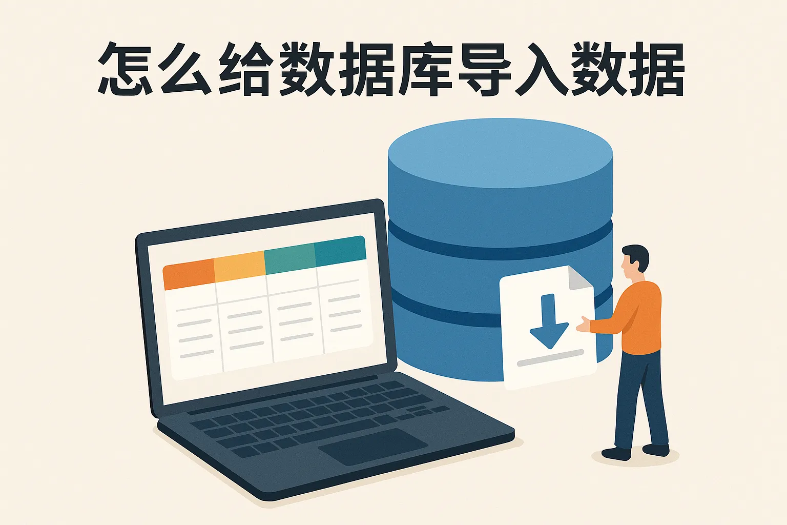 怎么给数据库导入数据