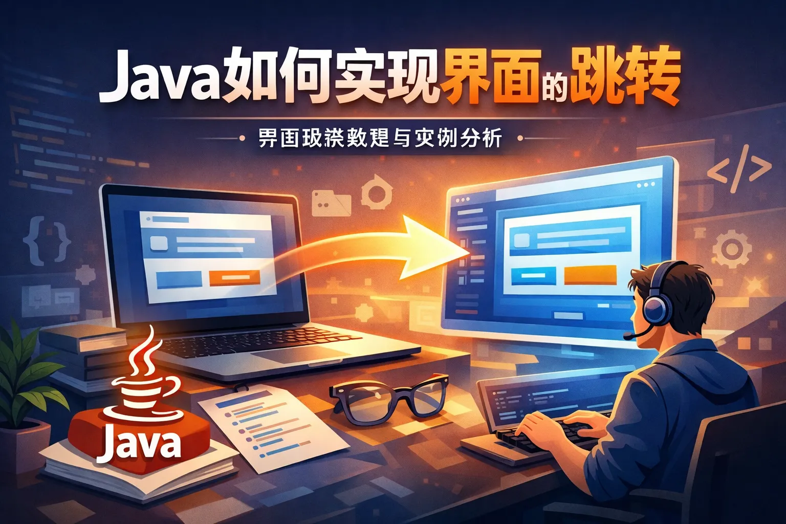 java如何实现界面的跳转