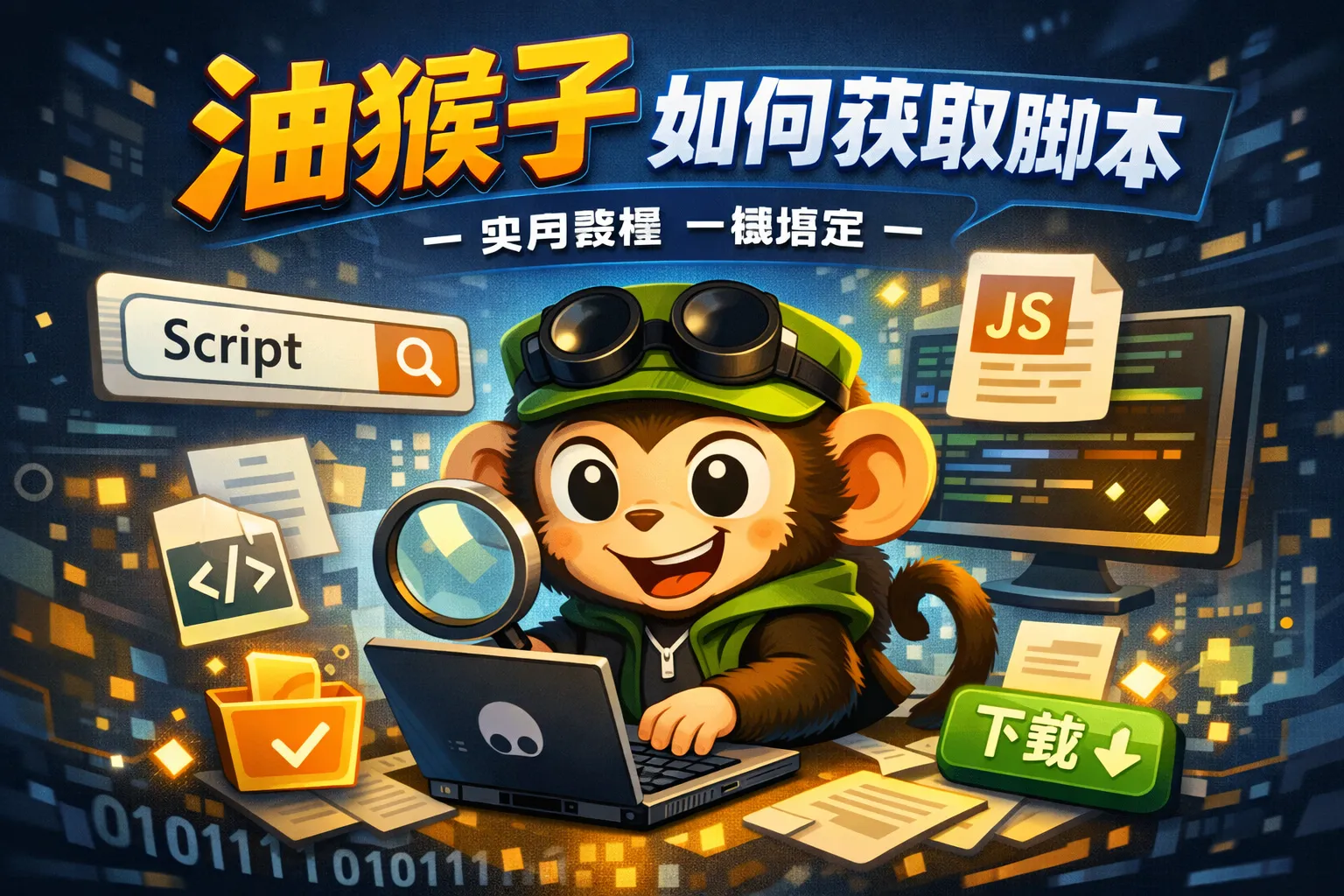 油猴子如何获取脚本
